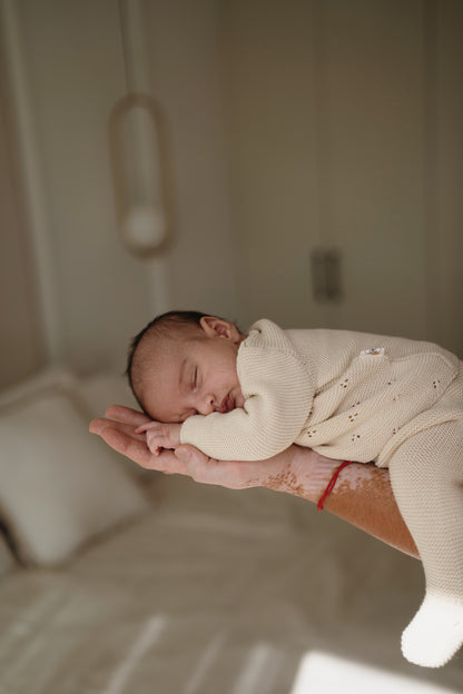 Conjunto Punto Tricot Beige