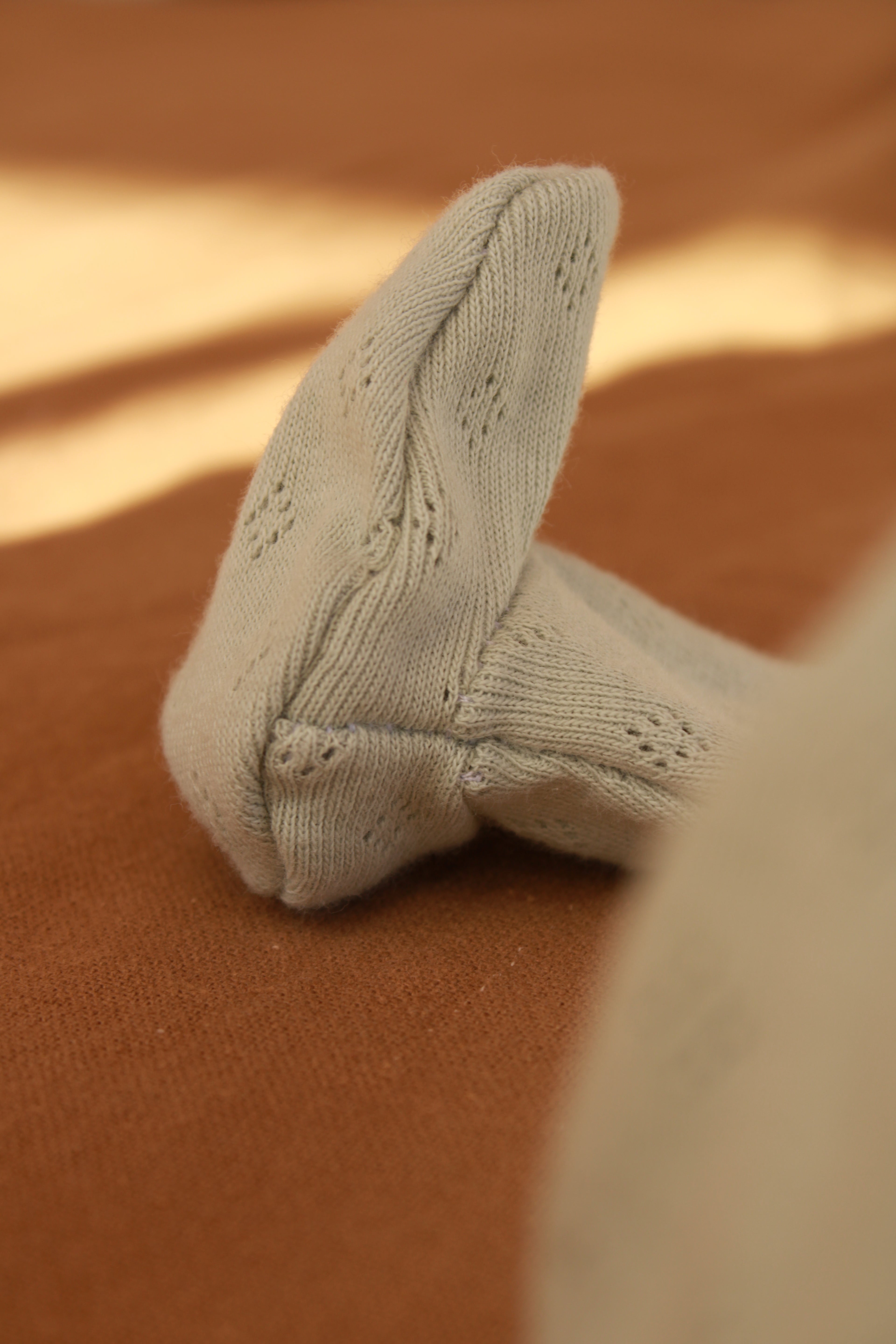 Ensemble tricot ajouré vert aqua Body + Leggings + Bonnet à nœud