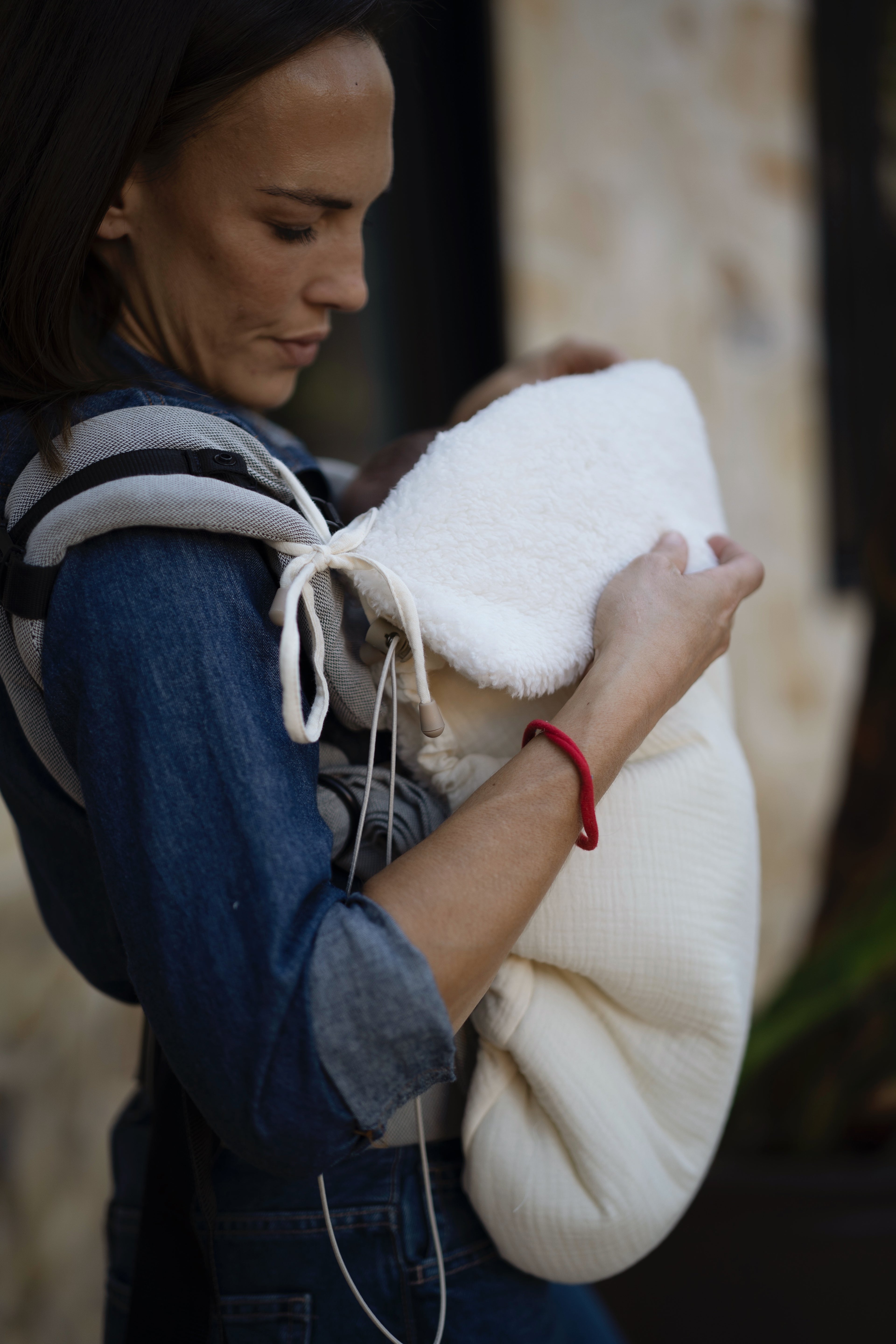 Arrullo porteo Gasa Cruda + Borreguito