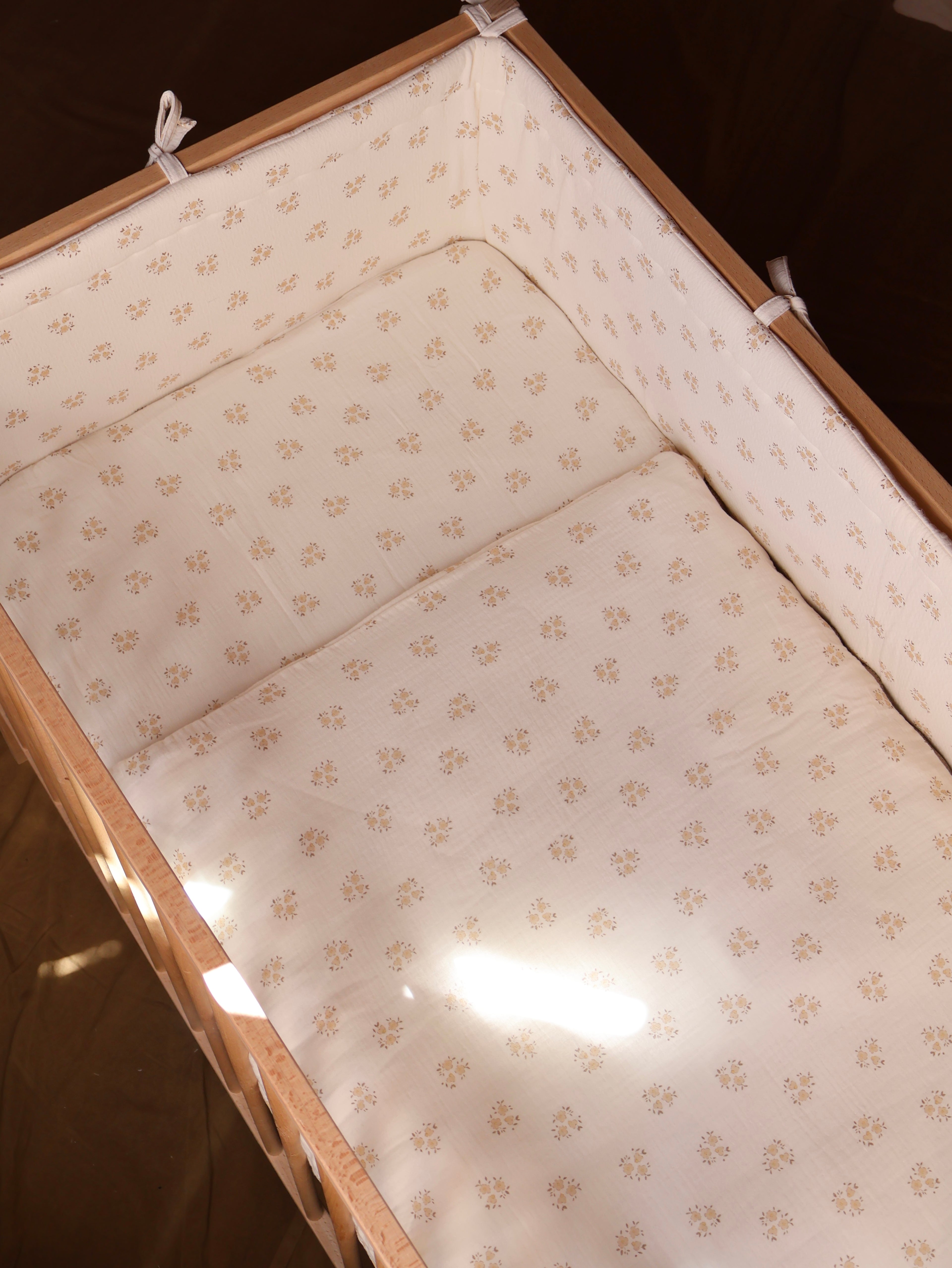 Sac à fond de berceau 60 x 120 Gaze Sia Sand