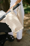 Neceser Volante Raya Natural + Gasa Cruda