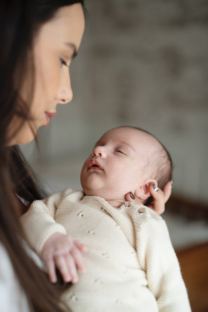 Conjunto Punto Tricot Beige