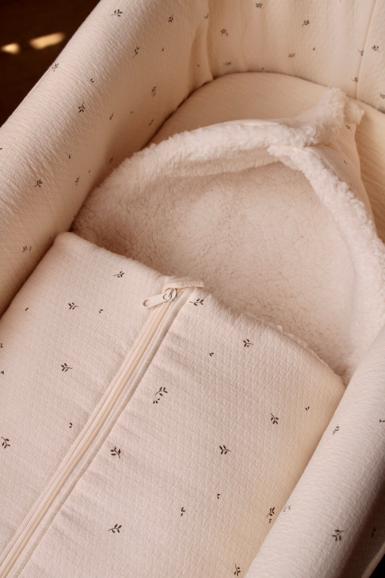 Saco Capazo Nature Estampado + Borreguito