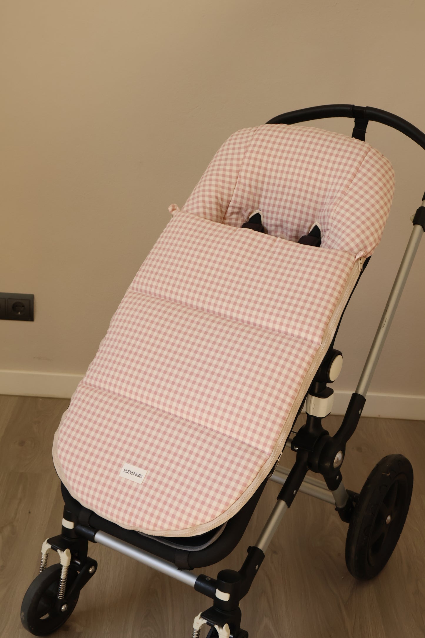 Saco Silla Cochecito Vichy Rosa