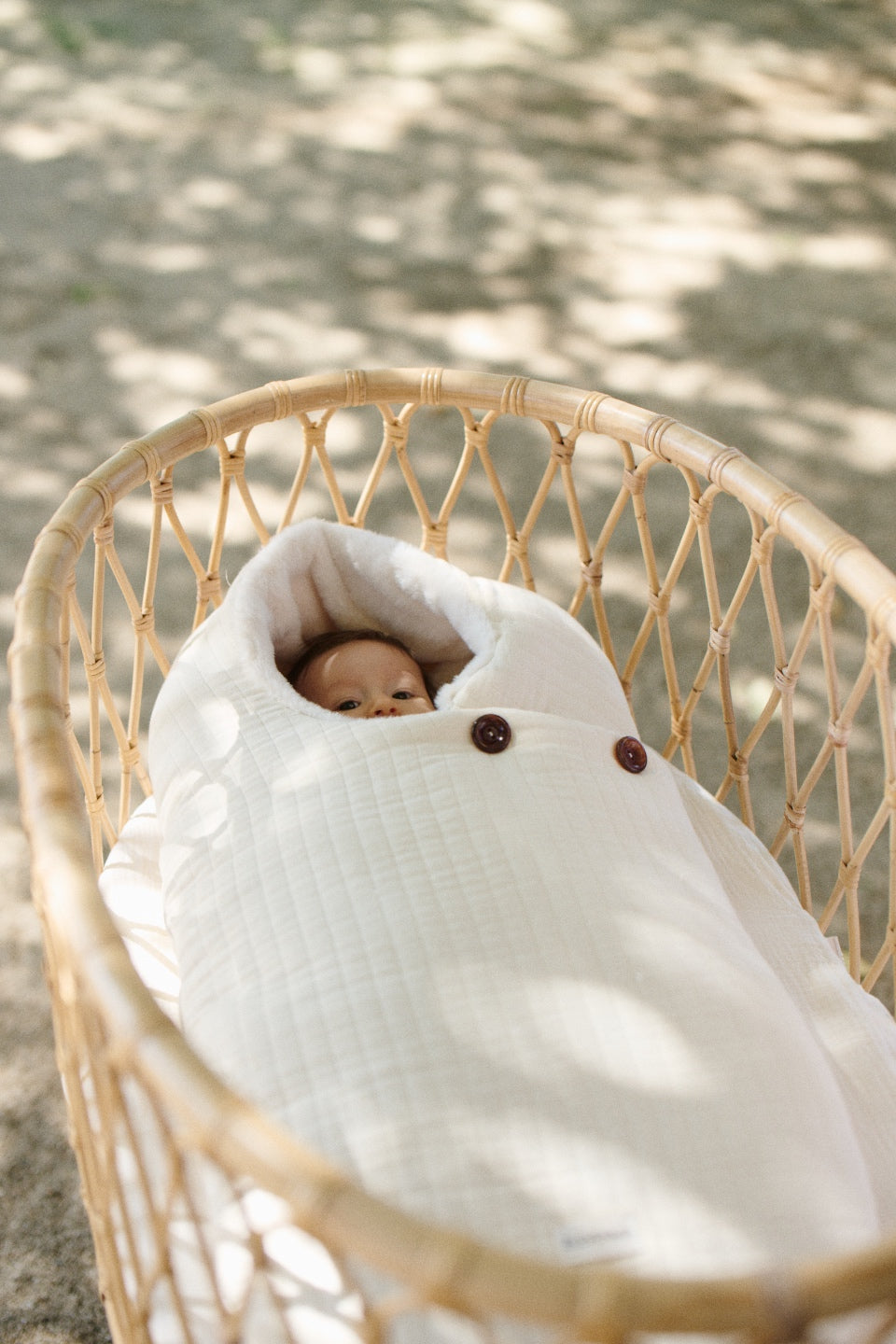 Saco Nido  Quilt + Pelo Beige
