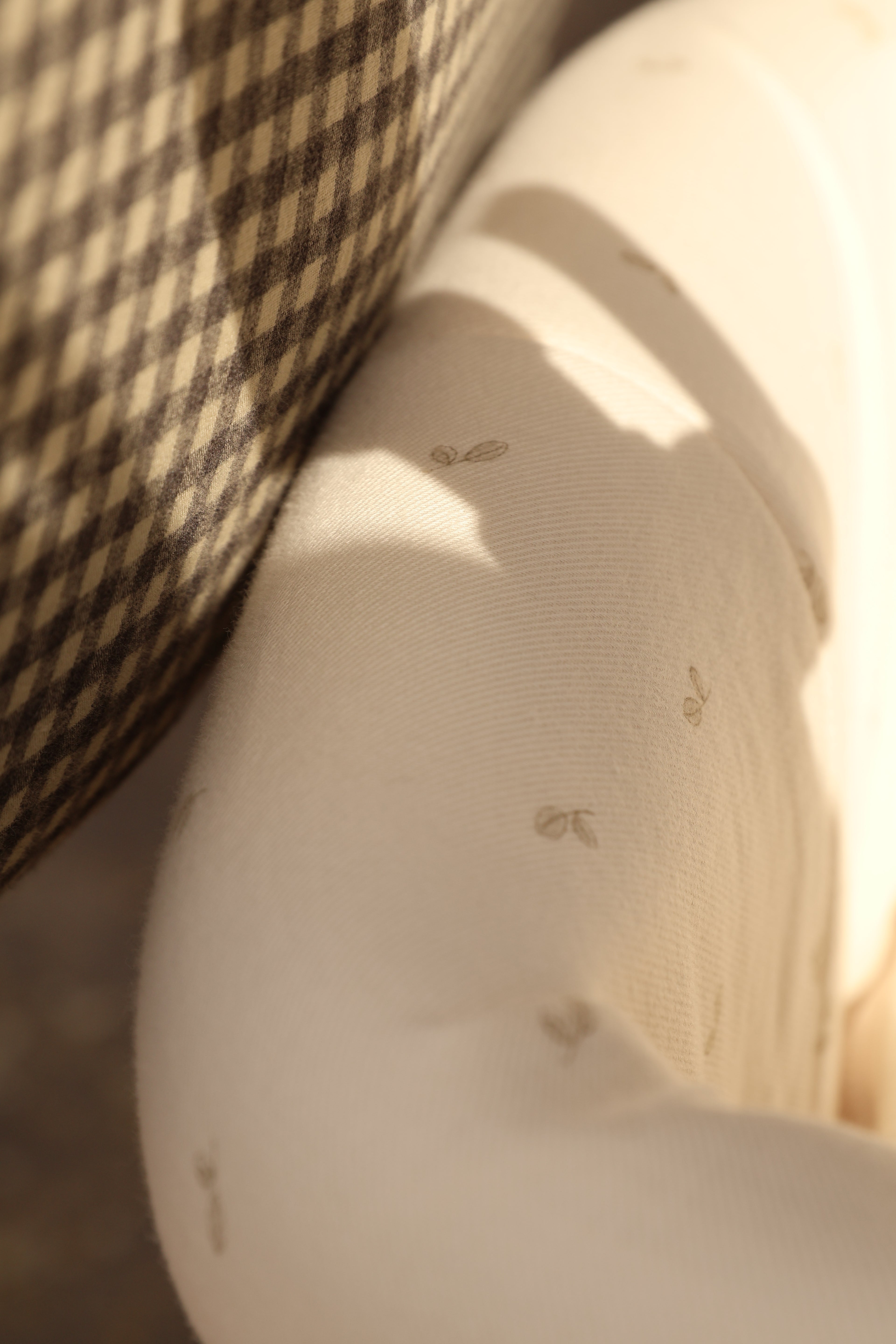 Vestidura Cochecito Cello Oliva + Gasa Cruda Reversible