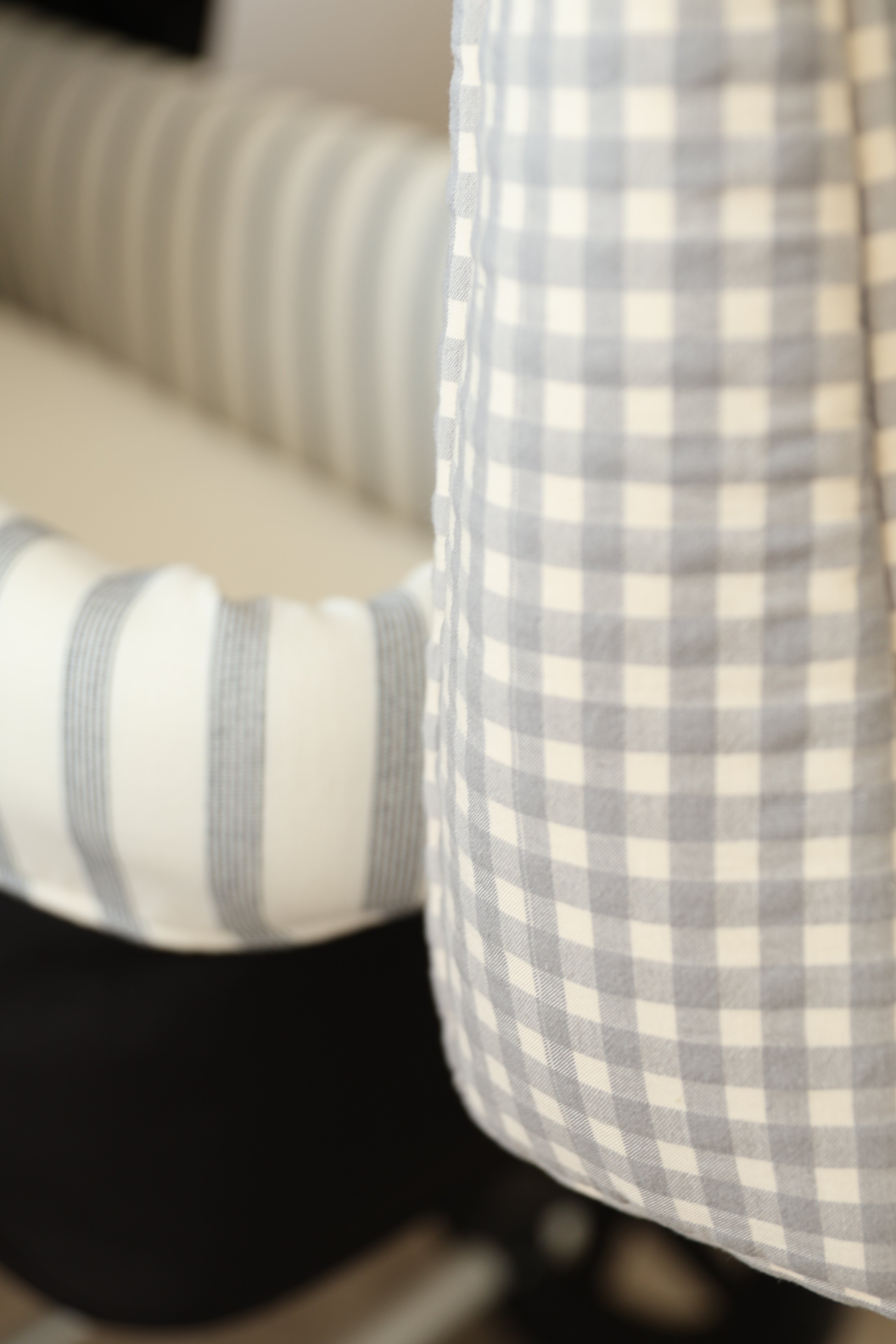 Grand sac bleu marine Vichy