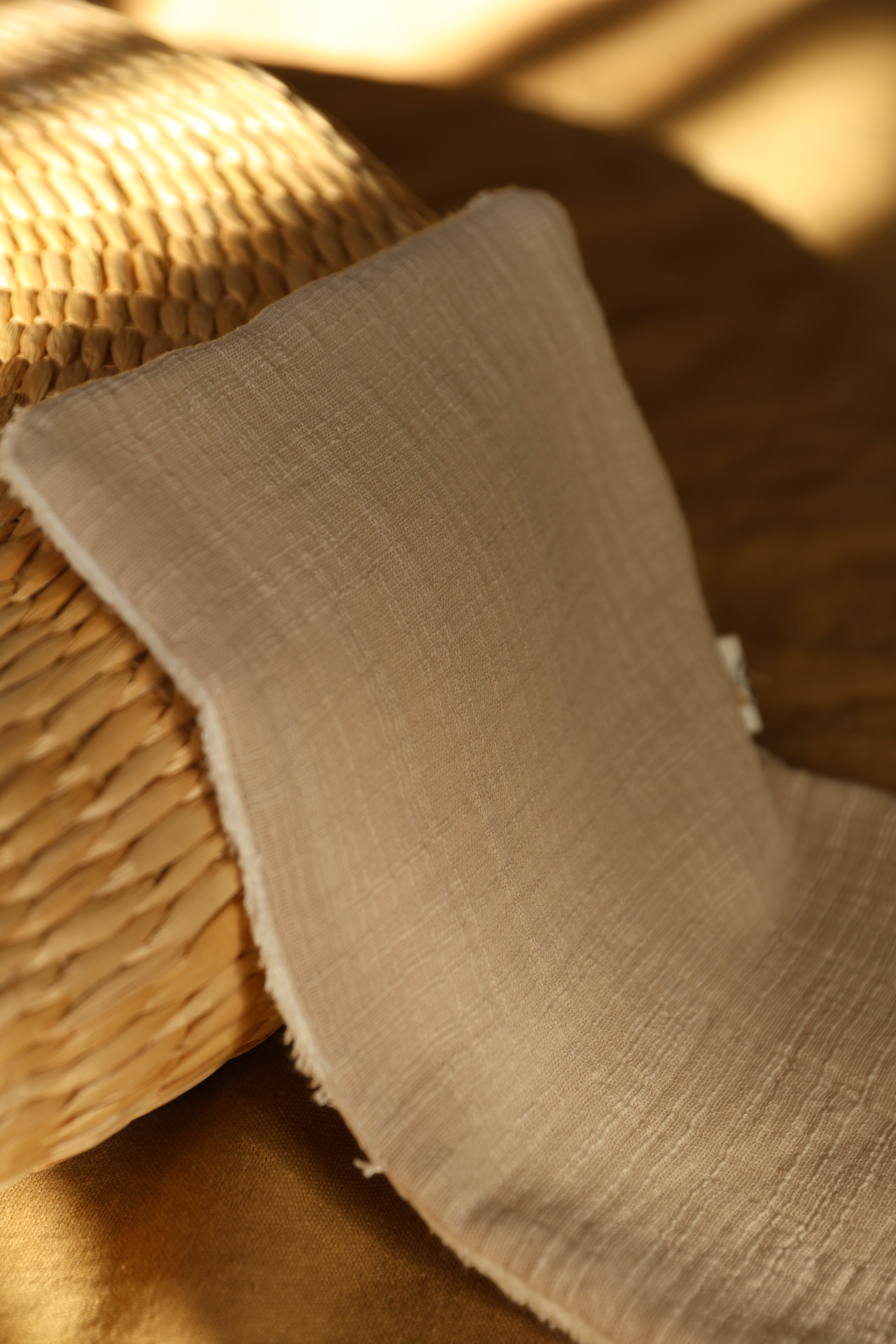 Protector de Toalla Gasa Rústica Arena