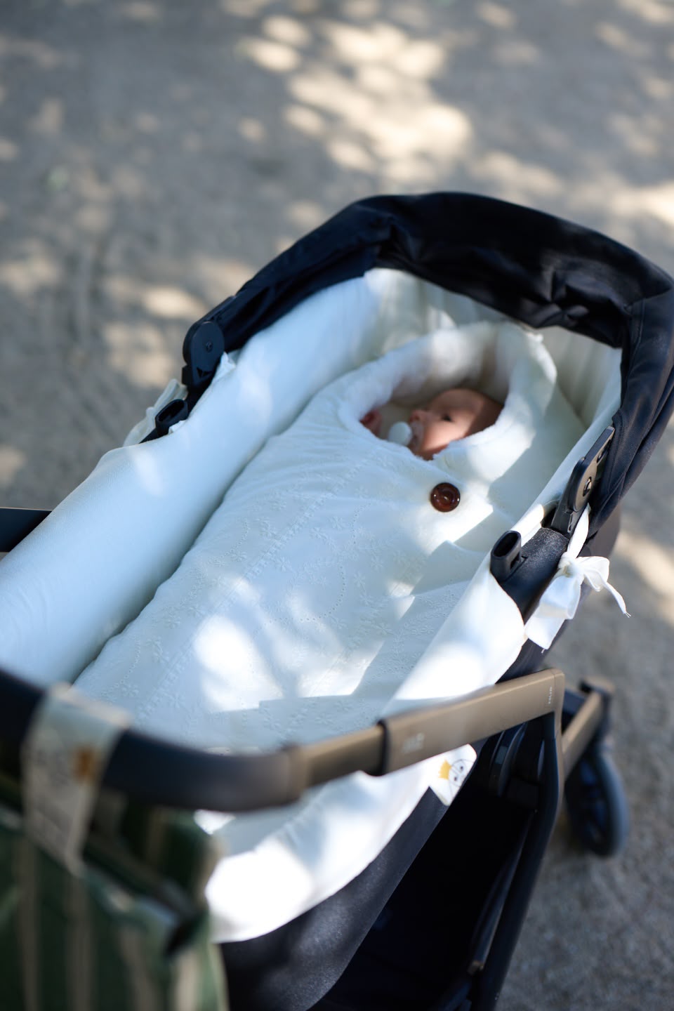 Saco Nido Voile Bordado + Pelo Blanco