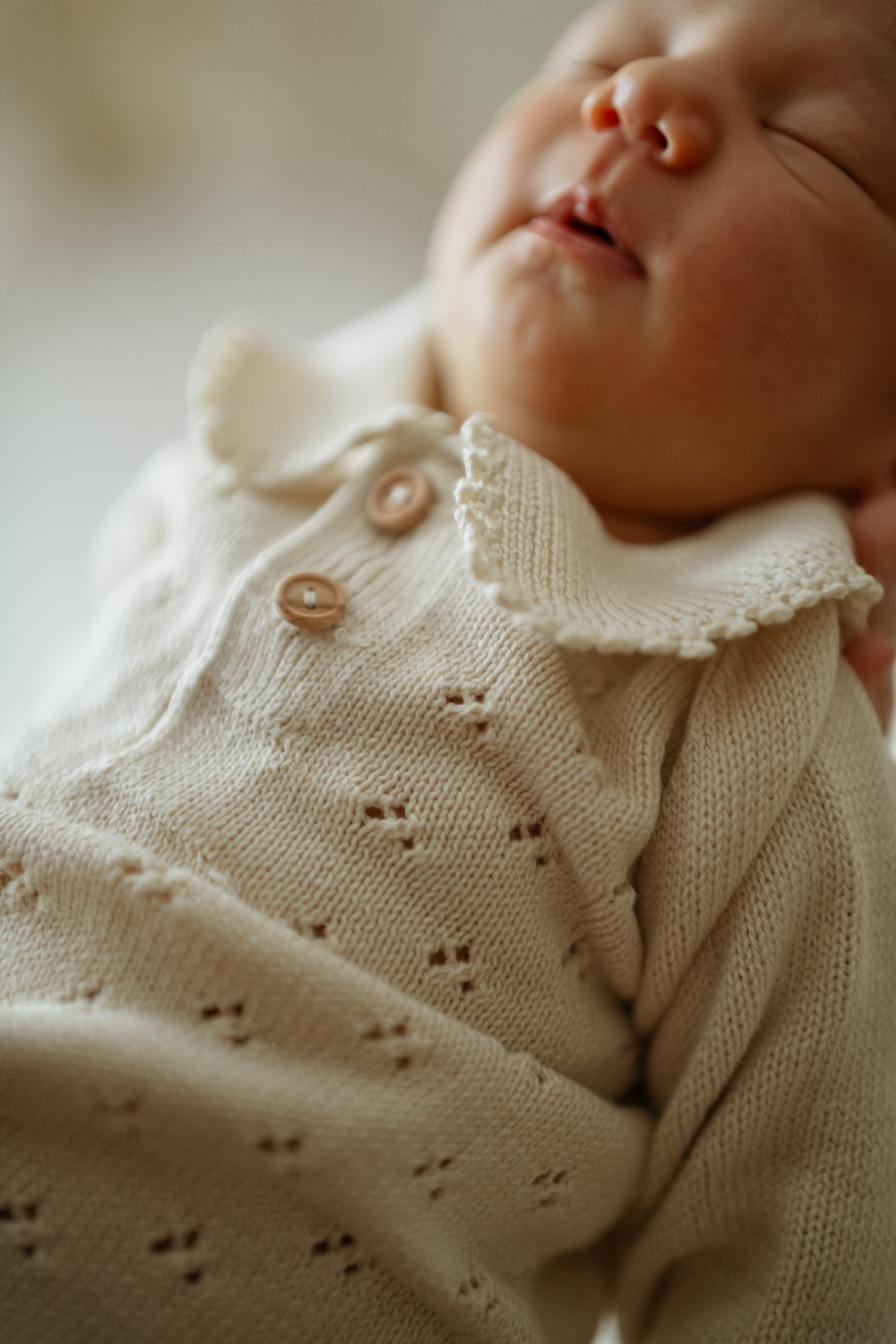 Ensemble deux pièces en tricot beige