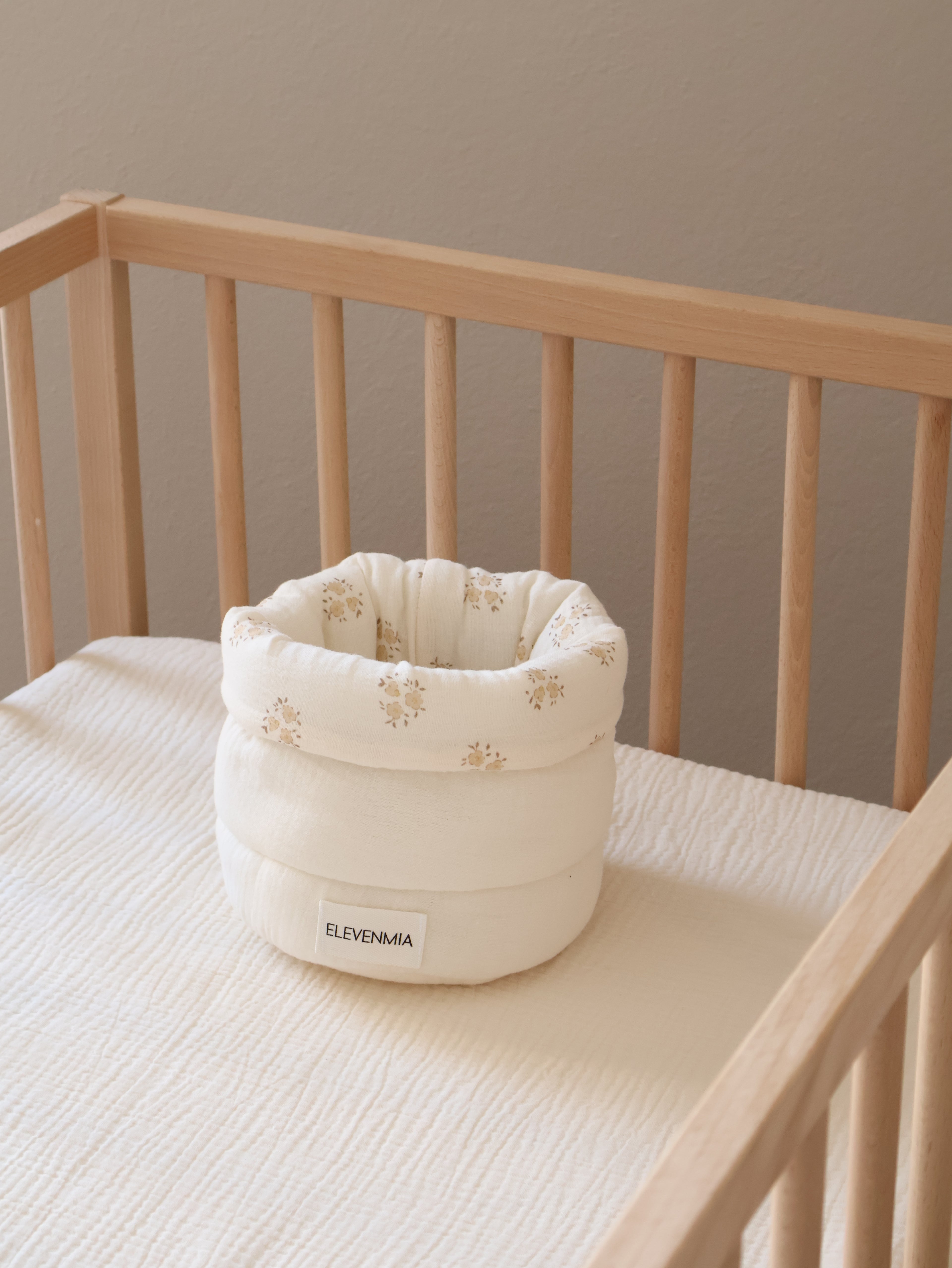 Cesto Organizador Pequeño Sia Arena + Gasa Cruda