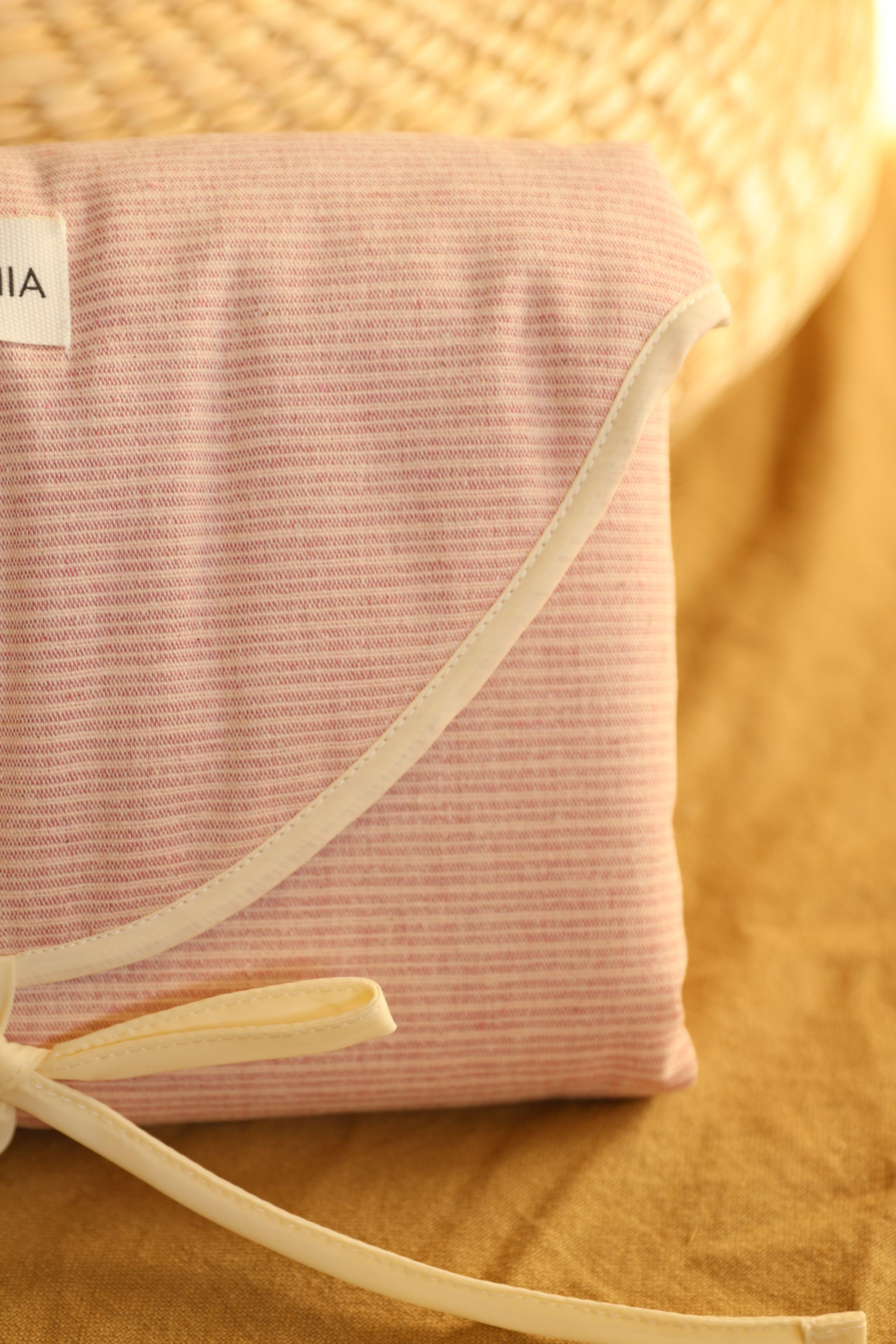 Cambiador Portátil XL Mini Stripe Rosa