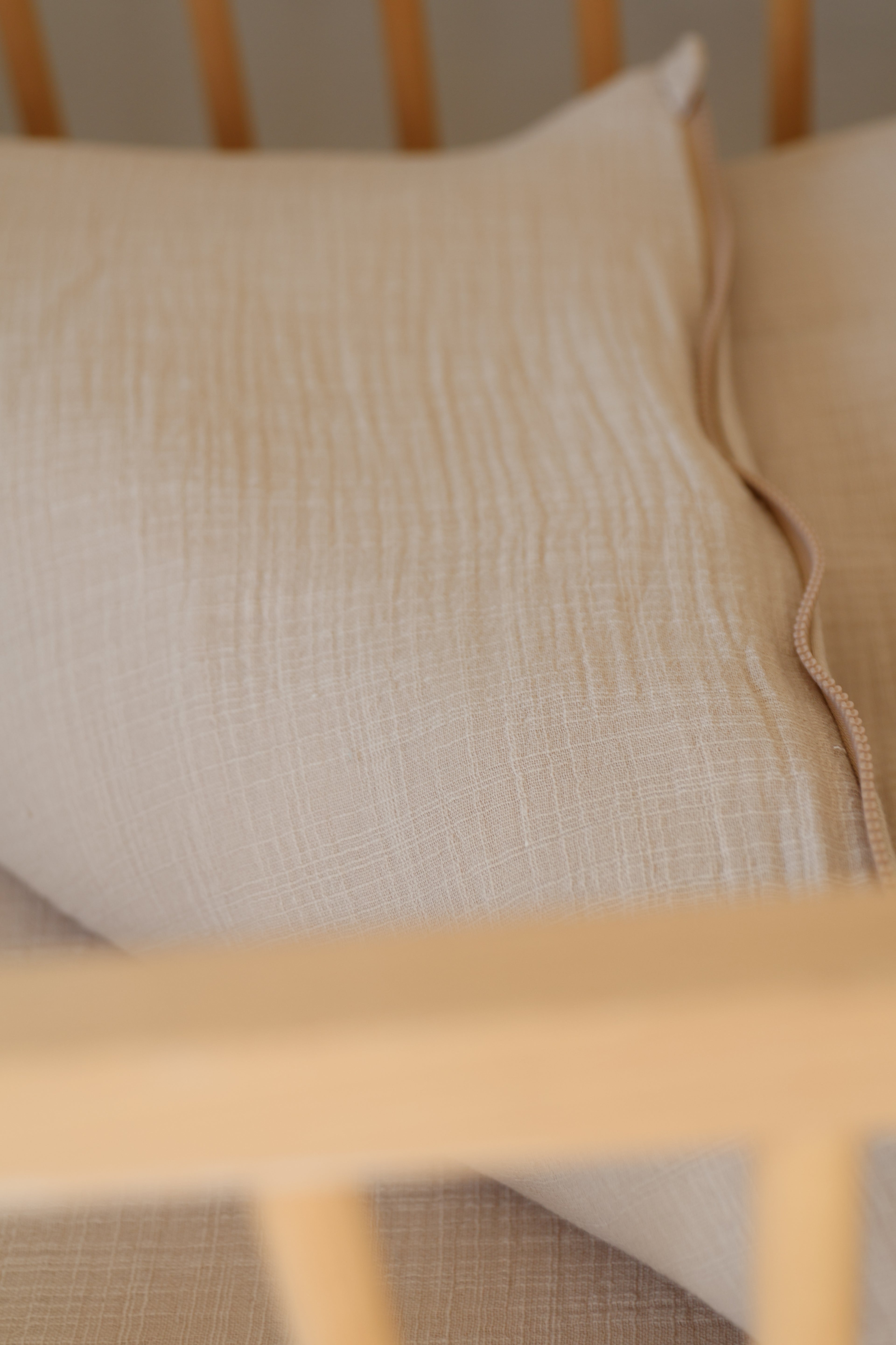 Saco Bajera de Cuna 60 x 120 Gasa Rústica Arena