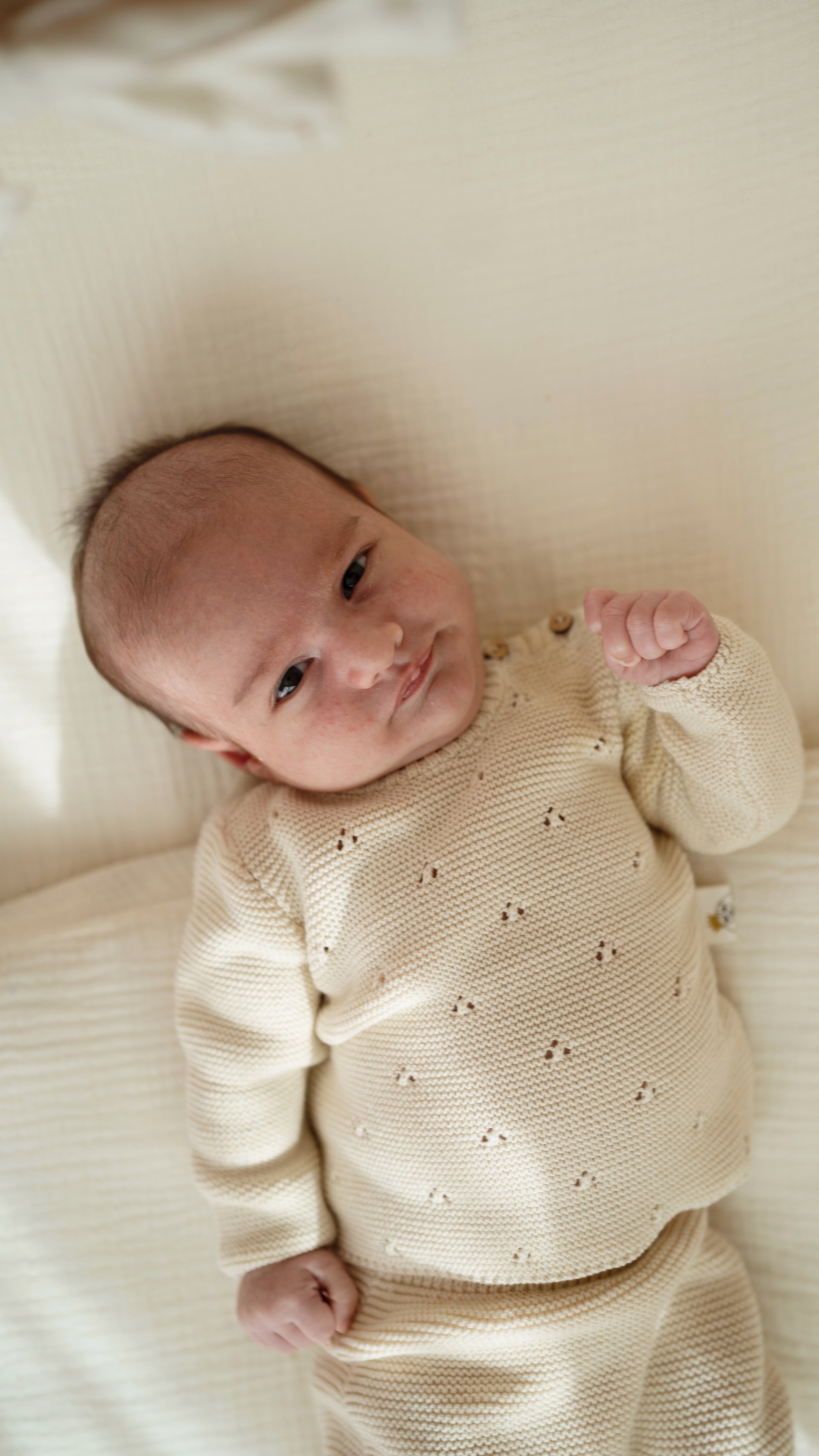 Conjunto Punto Tricot Beige