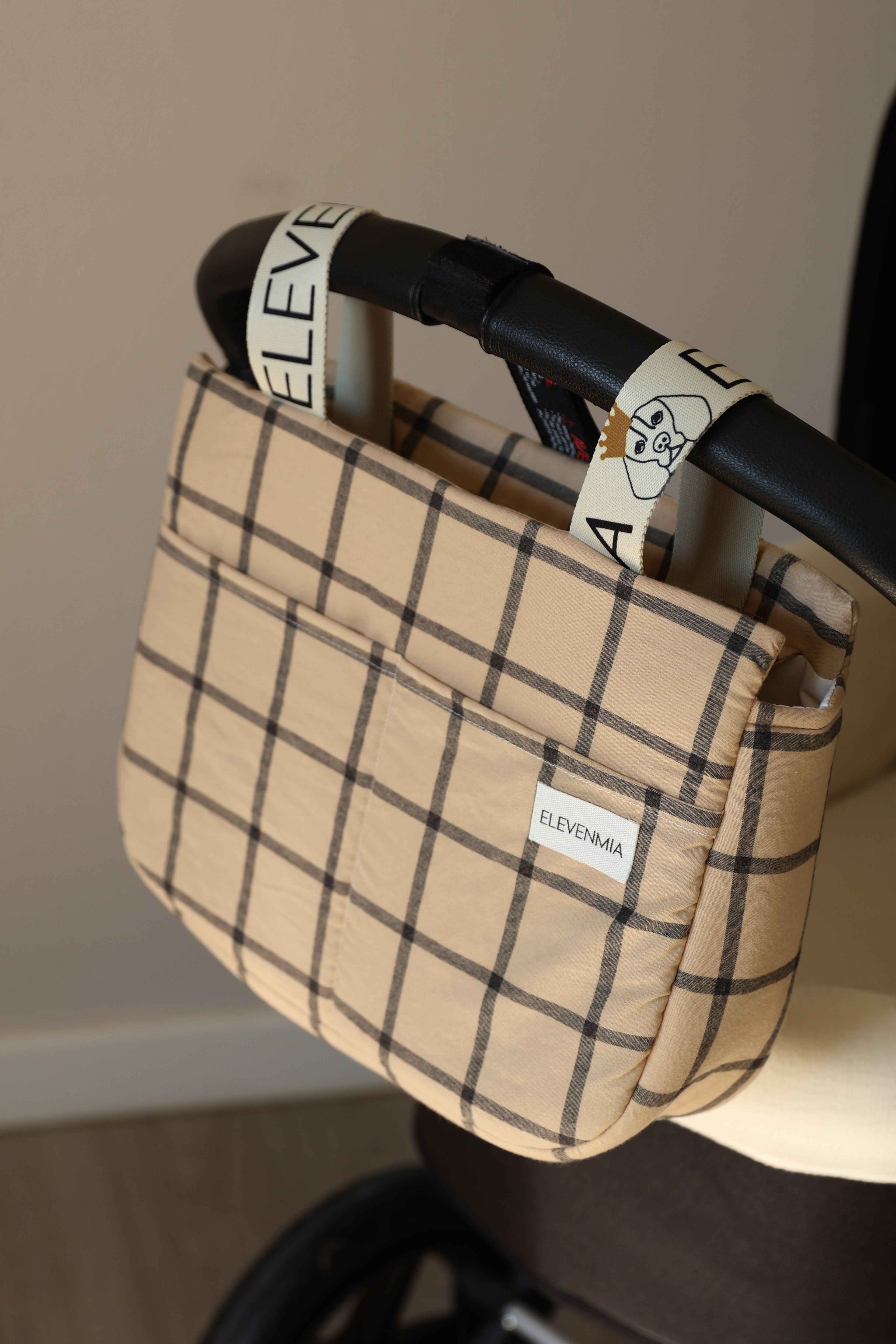 Bolso Babi Cuadro Ocre