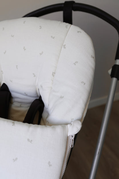 Chaise sac en tissu olive pour violoncelle