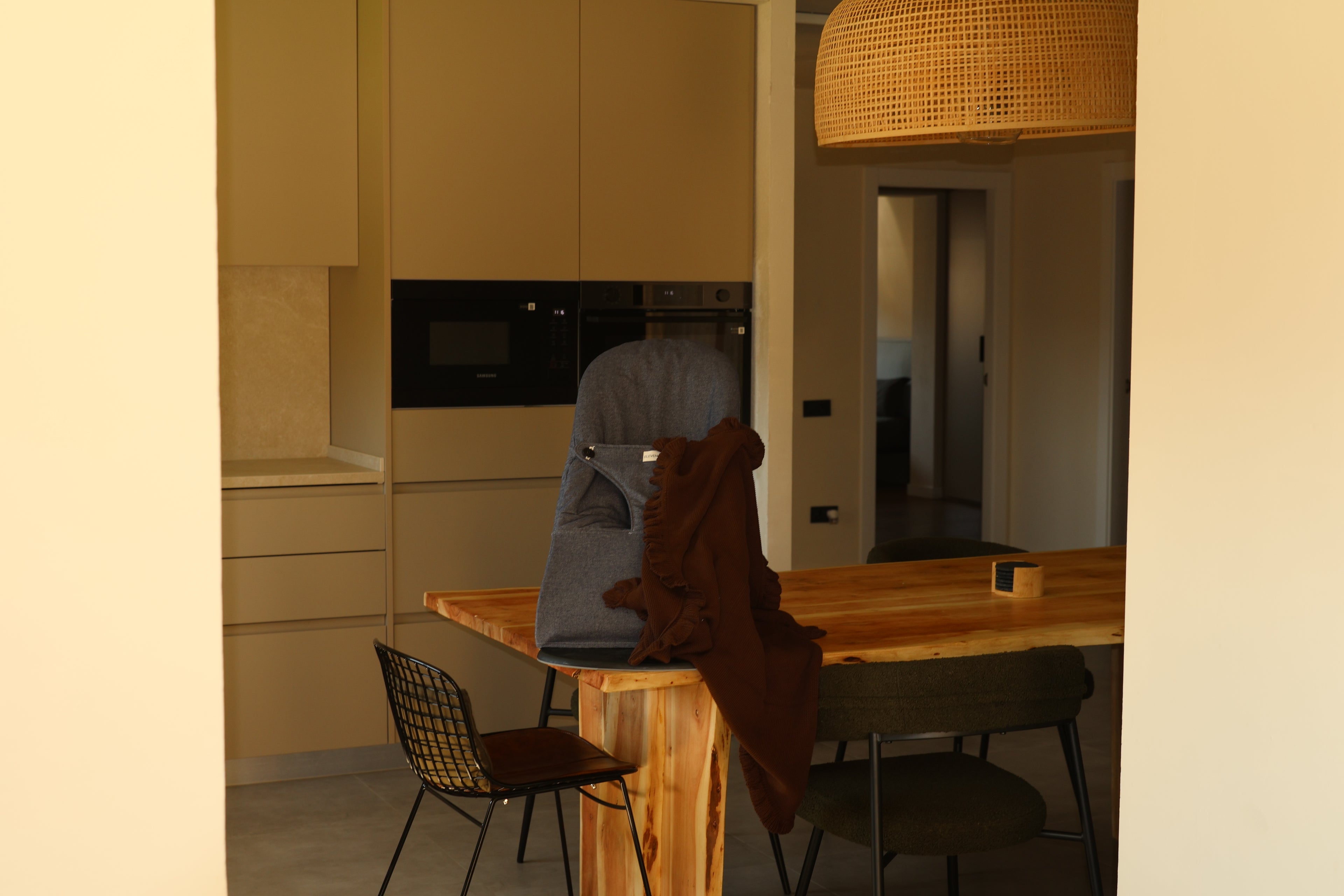 Manta Tricot Marrón Chocolate