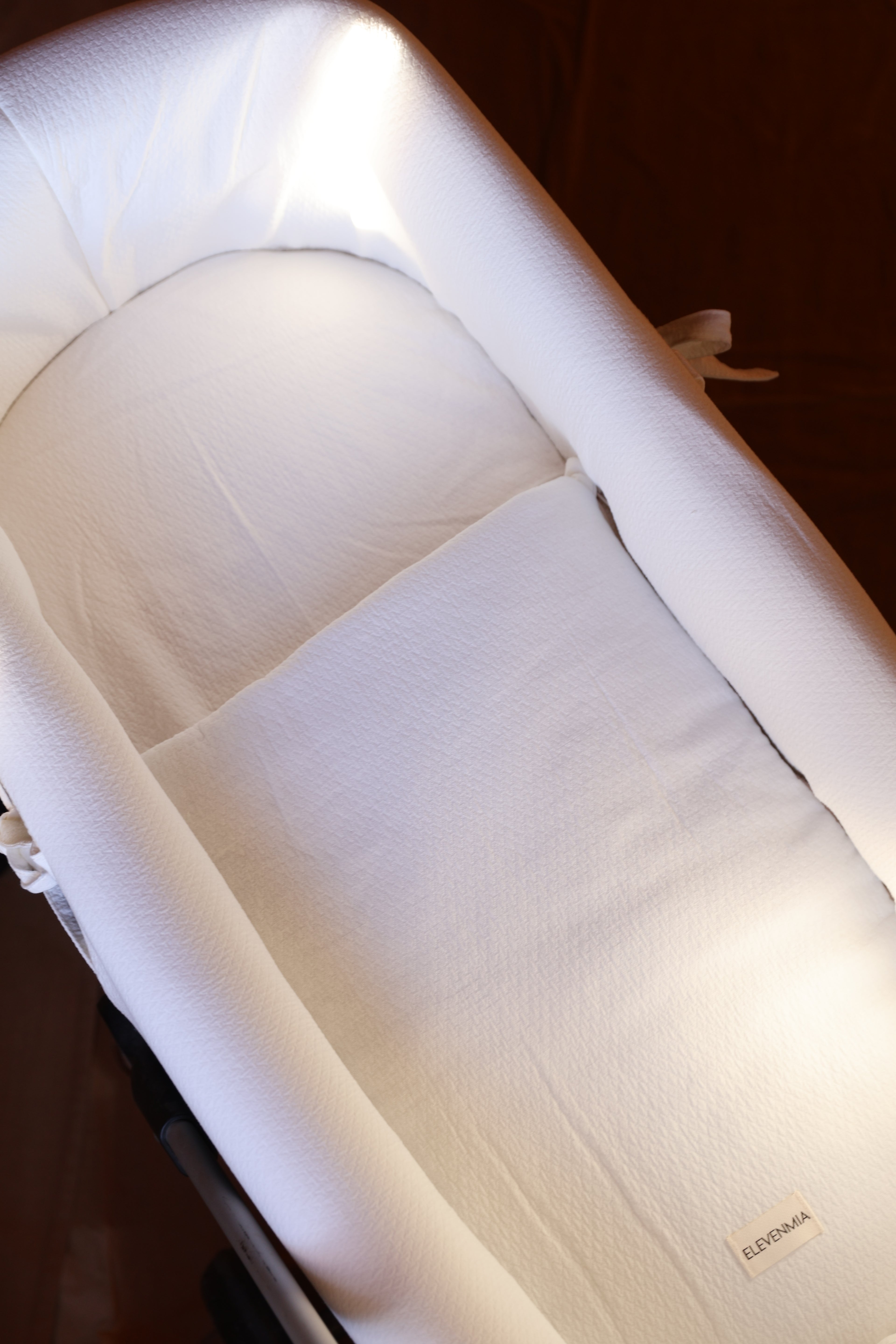 Vestidura Cochecito Dolby Blanco + Gasa Cruda Reversible