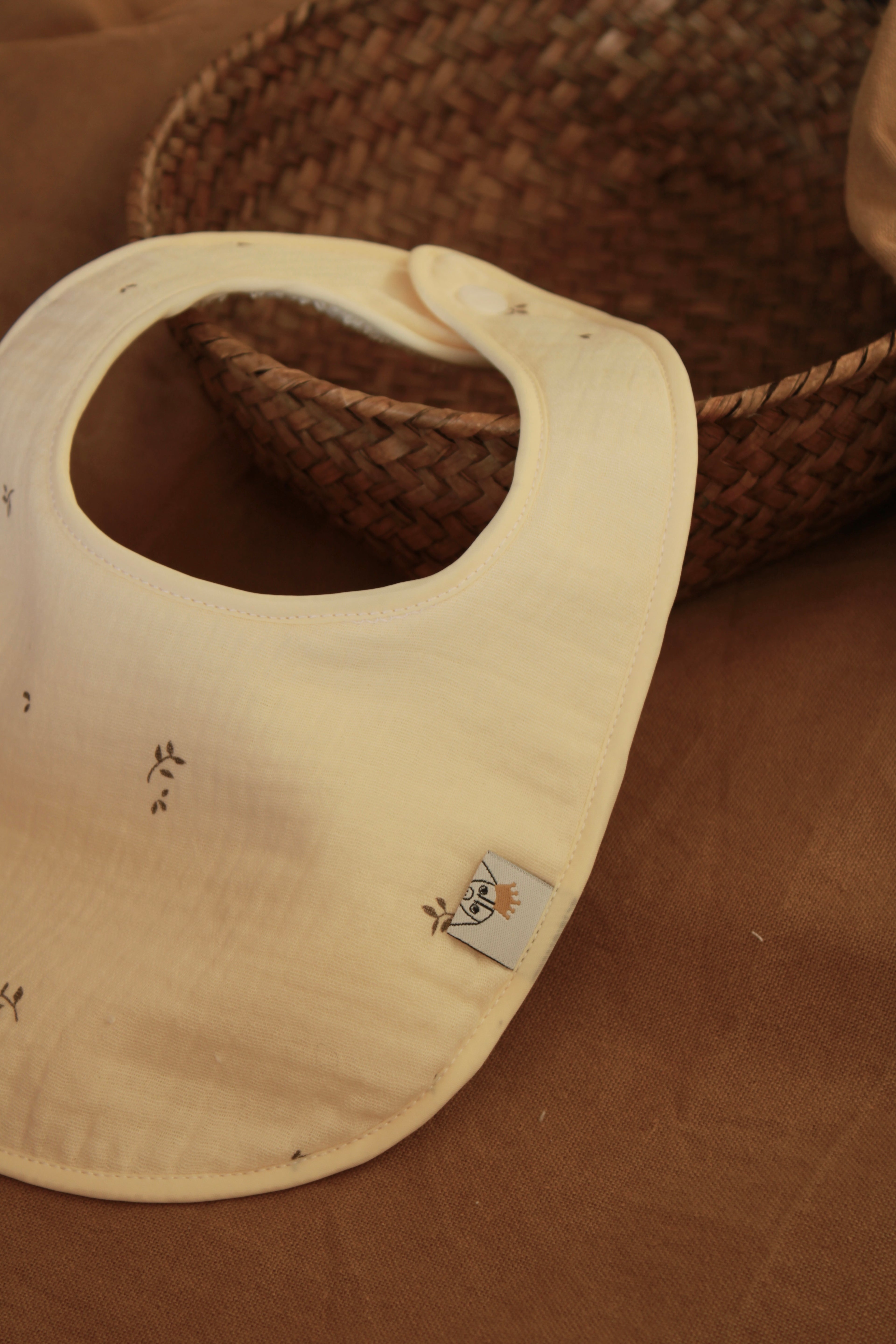 Bavoir en gaze Lua + tissu éponge