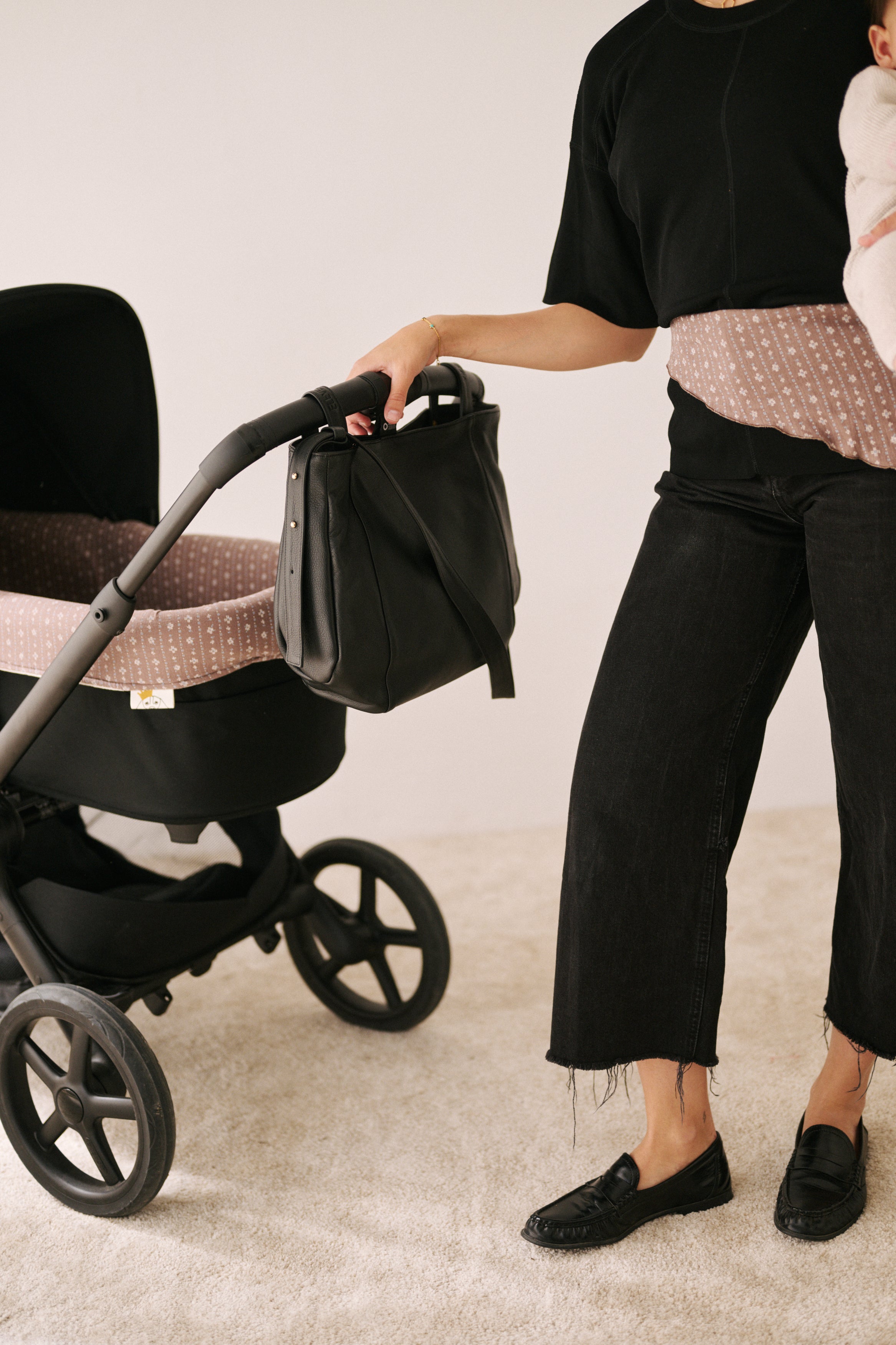 Vestidura Cochecito Gasa Etnic + Gasa Cruda Reversible