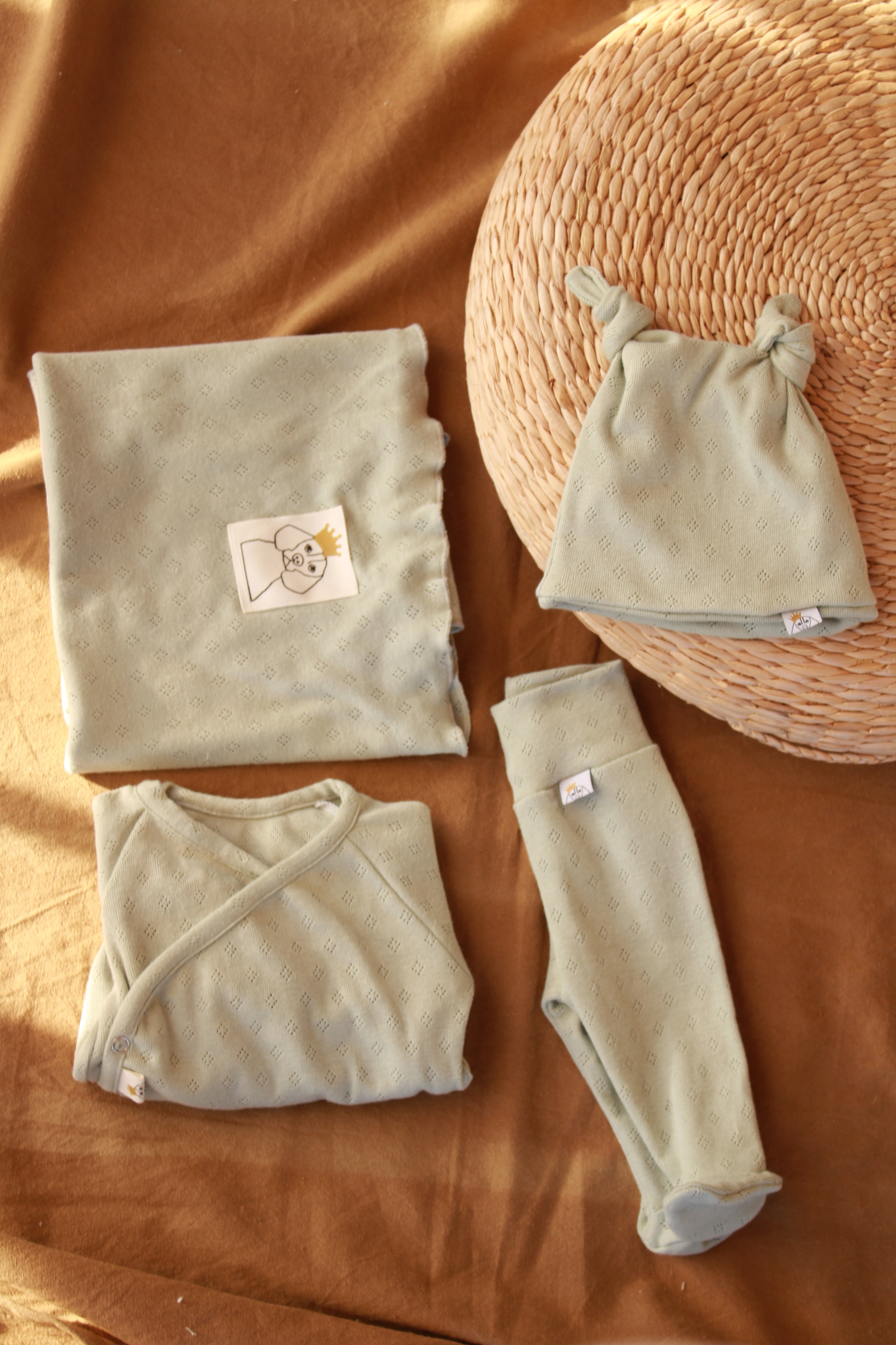 Muselina Punto Calado Verde Agua