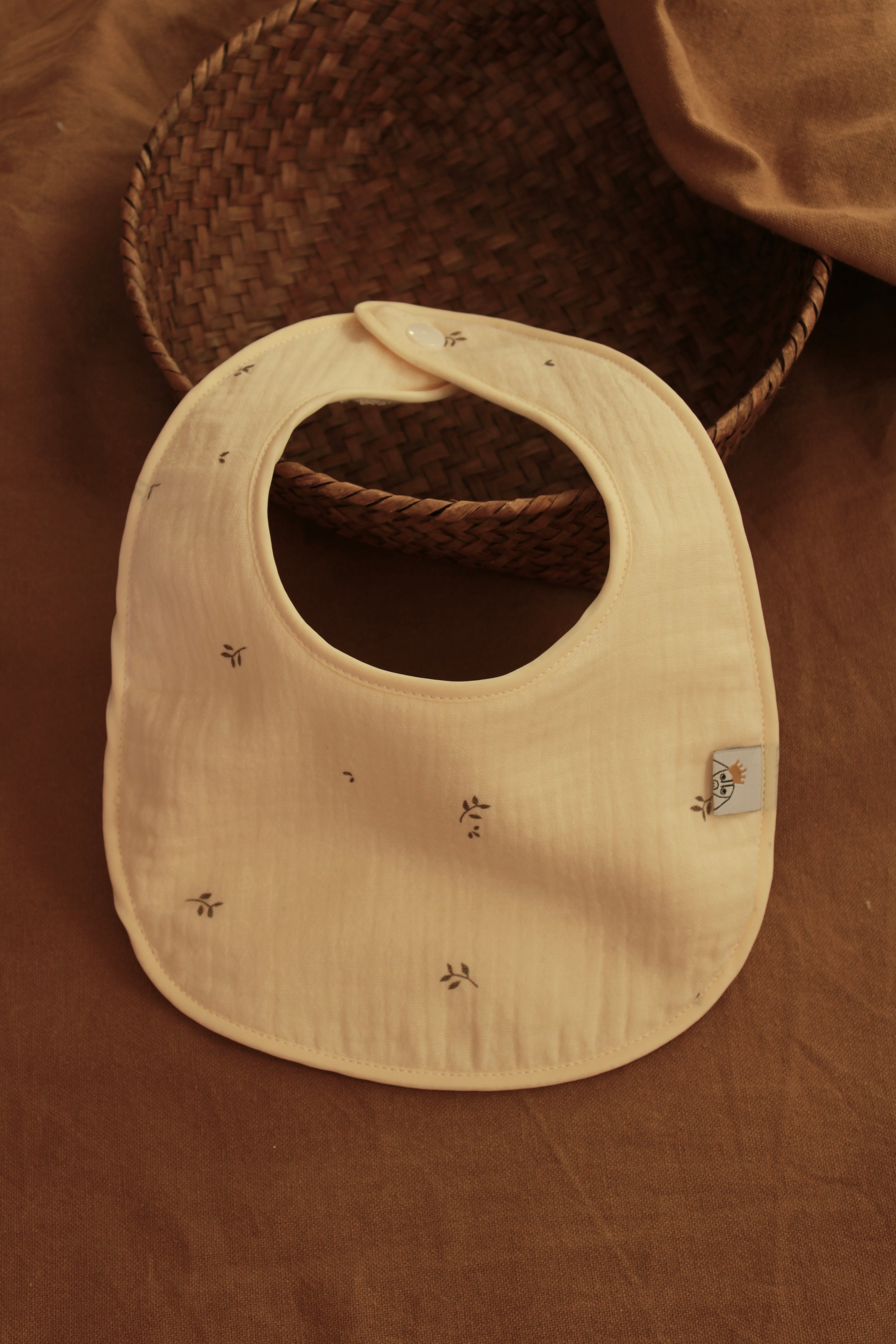 Bavoir en gaze Lua + tissu éponge