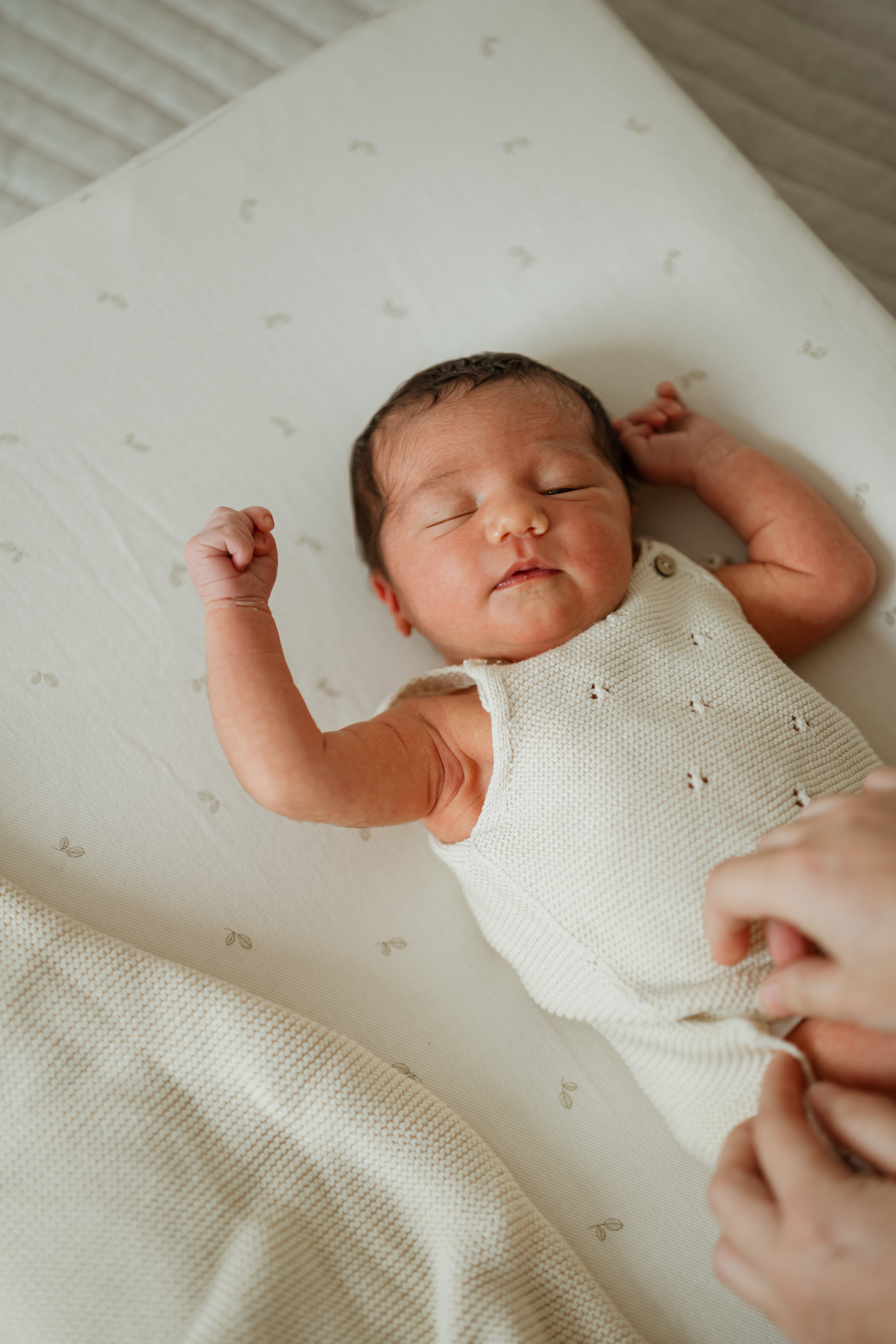 Combinaison en tricot beige