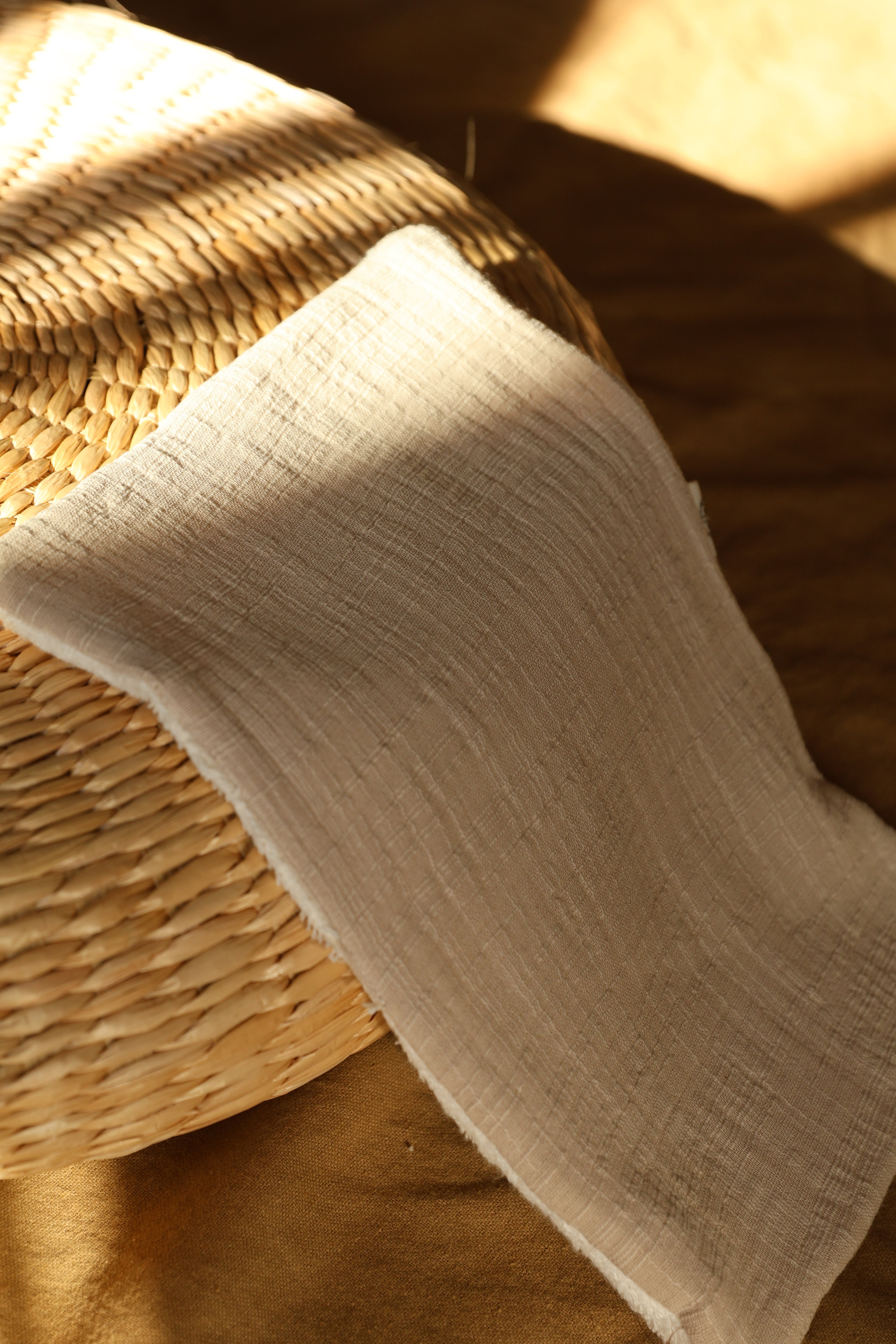 Protector de Toalla Gasa Rústica Arena