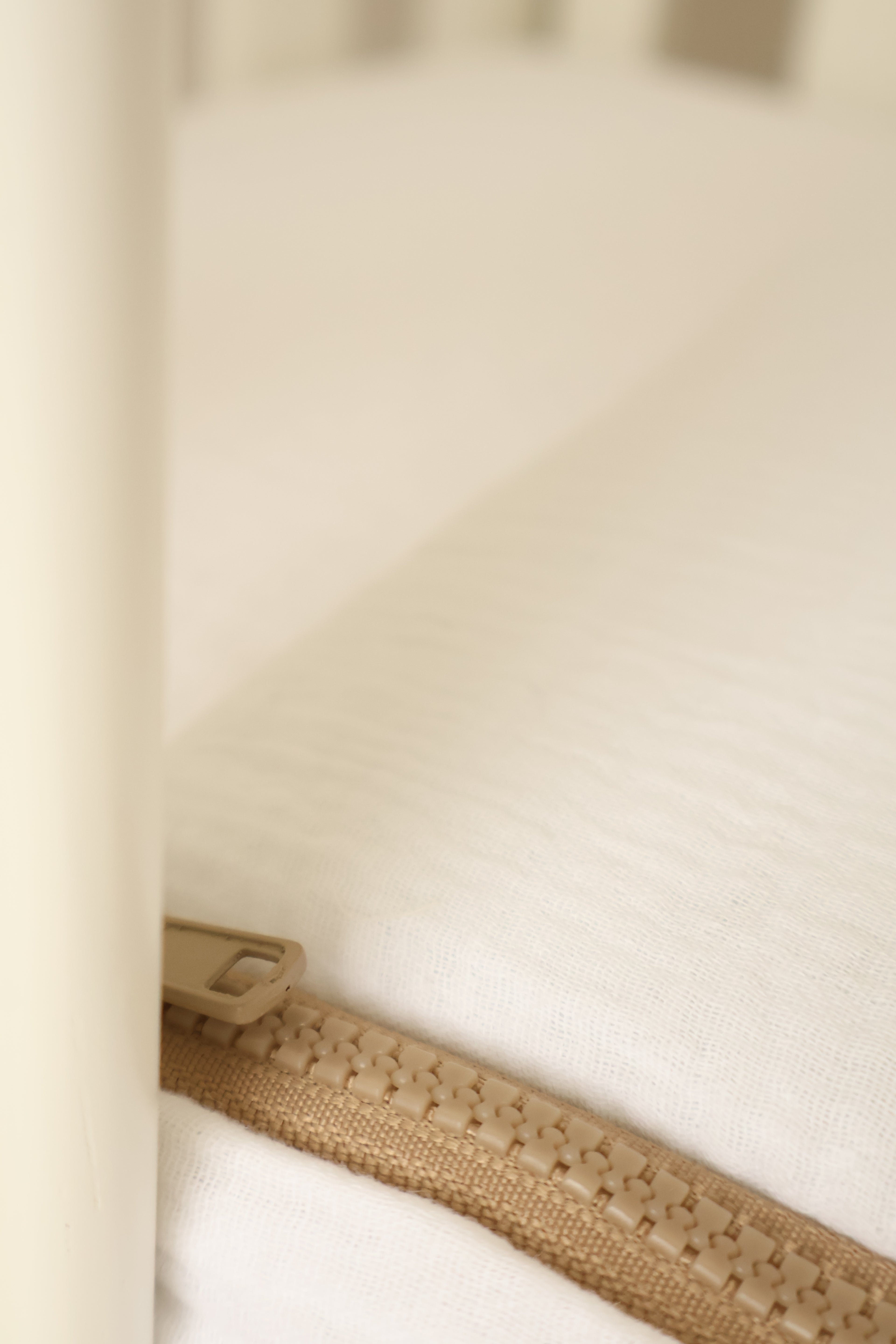 Sac de fond pour mini-berceau 80 x 50 en gaze blanche