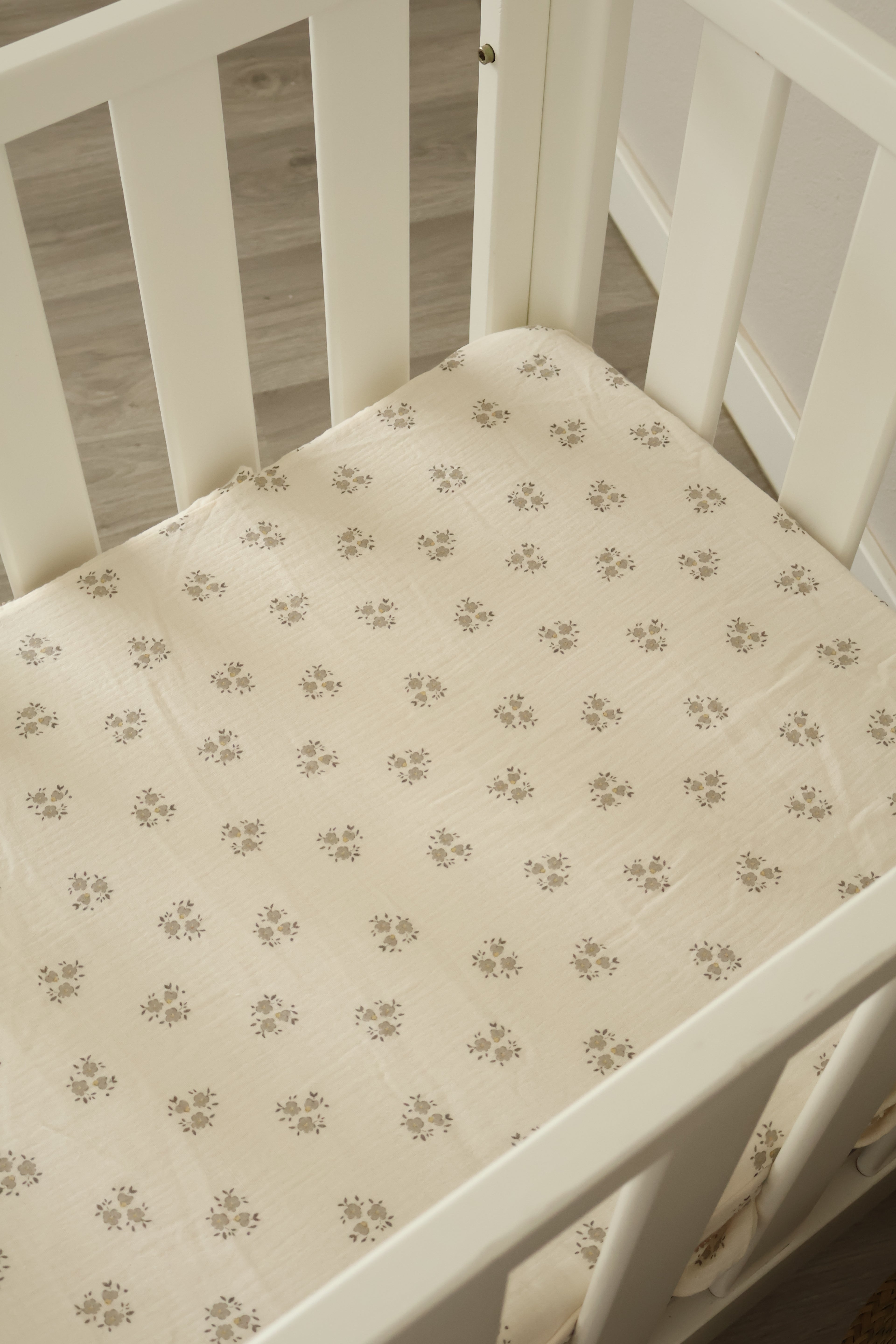 Sac de fond pour mini-berceau 80x50 Gaze Sia Gris