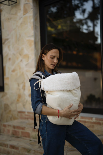 Arrullo porteo Gasa Cruda + Borreguito