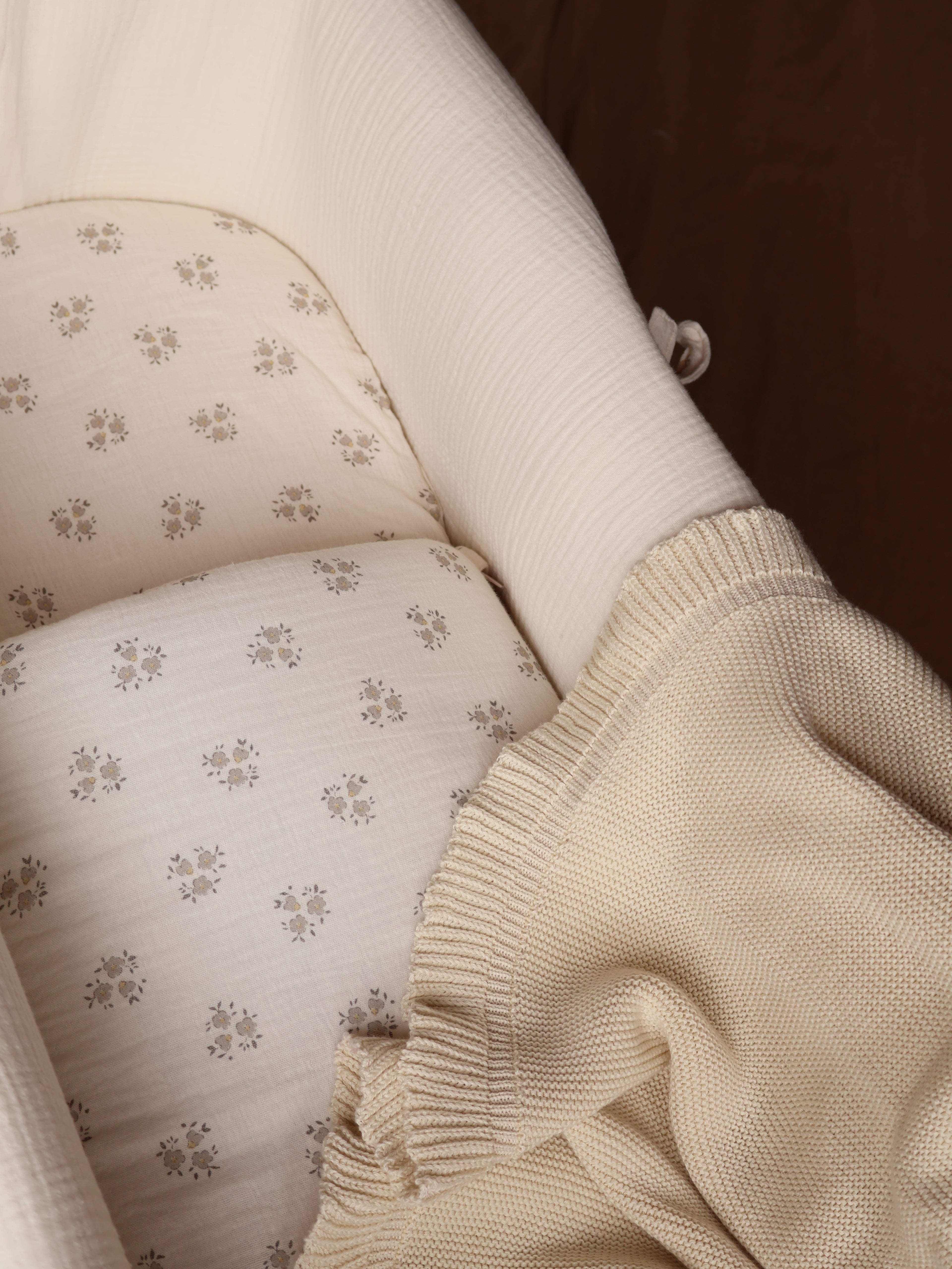 Saco Bajera Cochecito Gasa Sia Gris