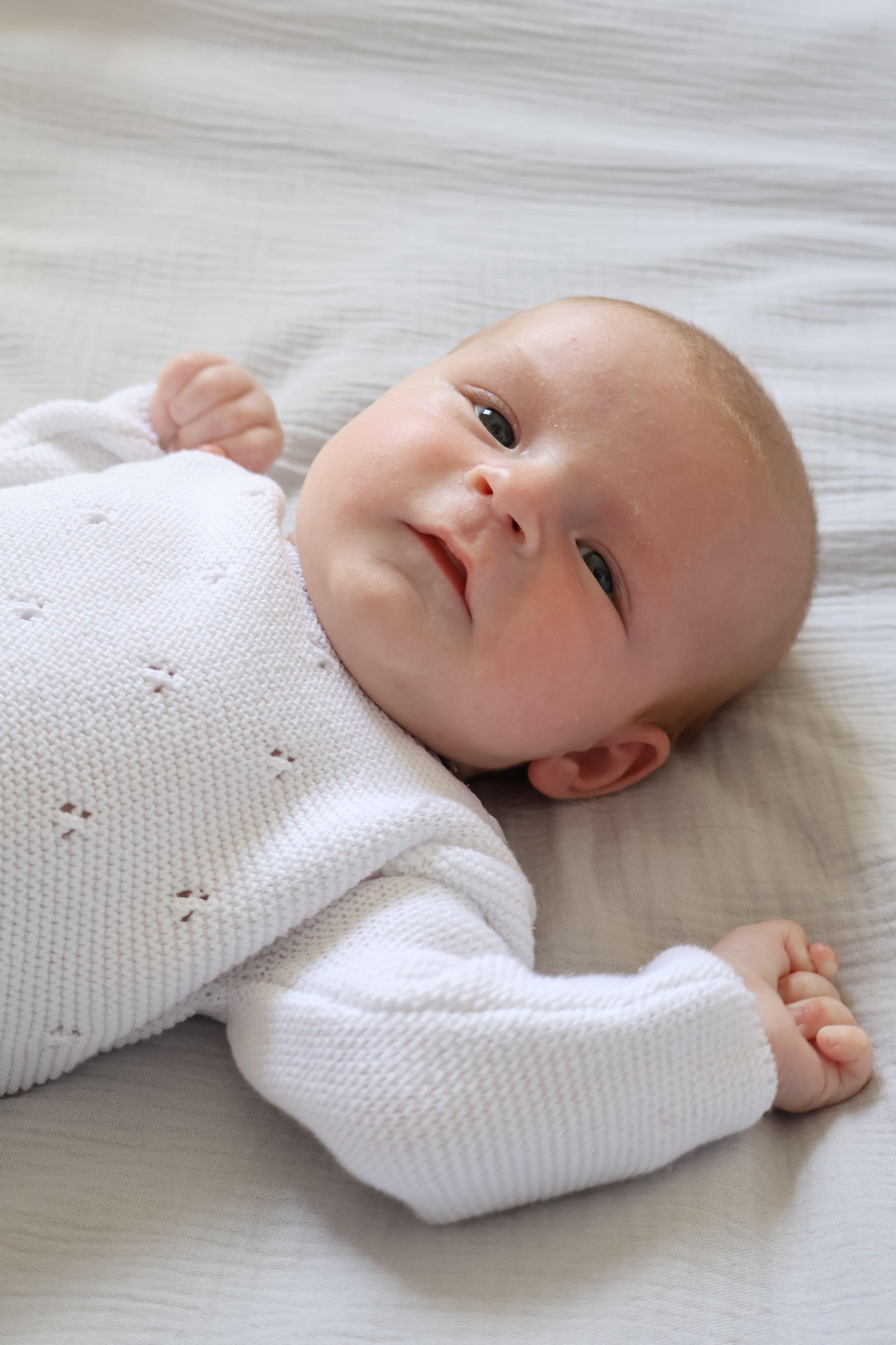 Ensemble en tricot blanc