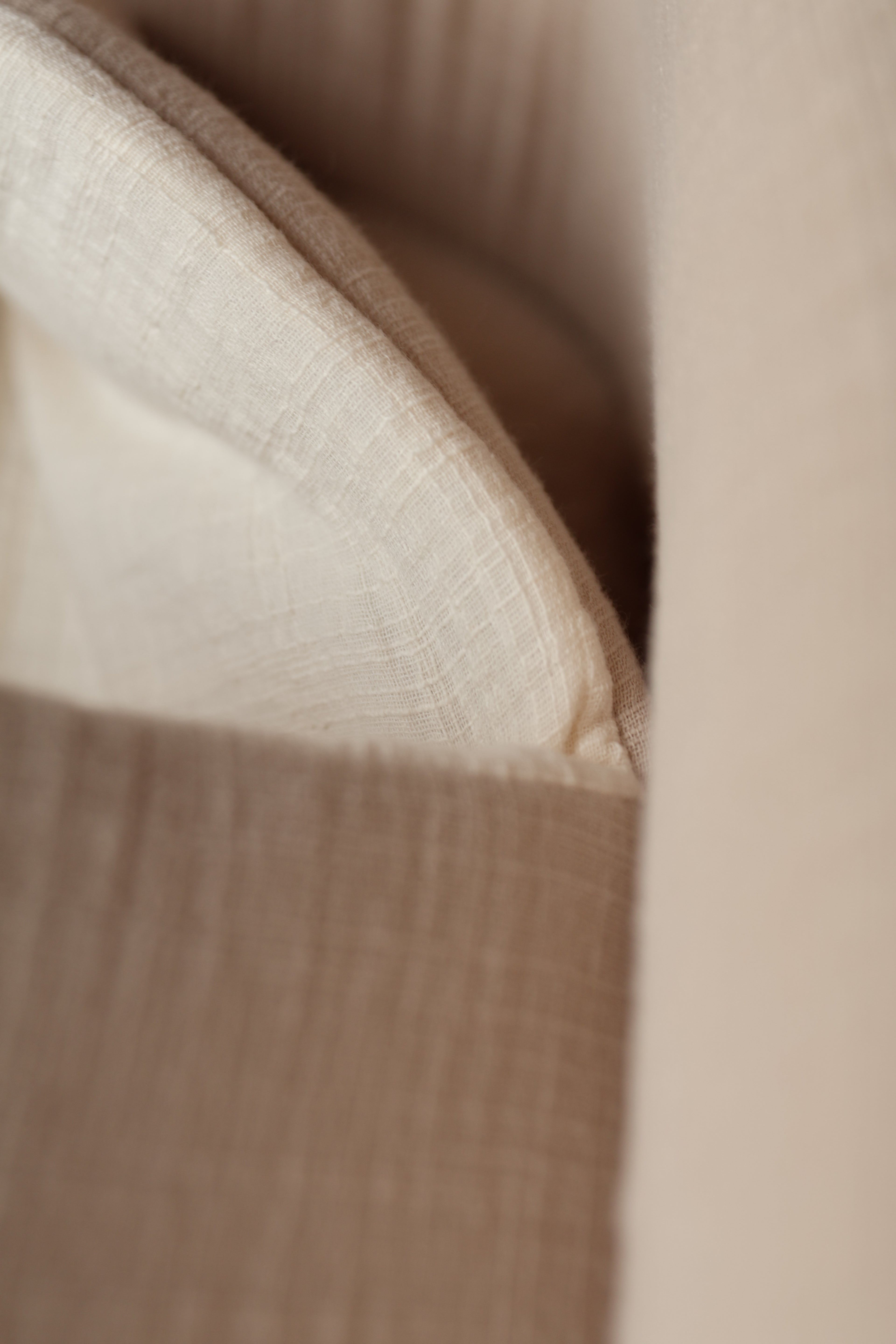 Saco Capazo Gasa Rústica Arena + Gasa Rústica Nata