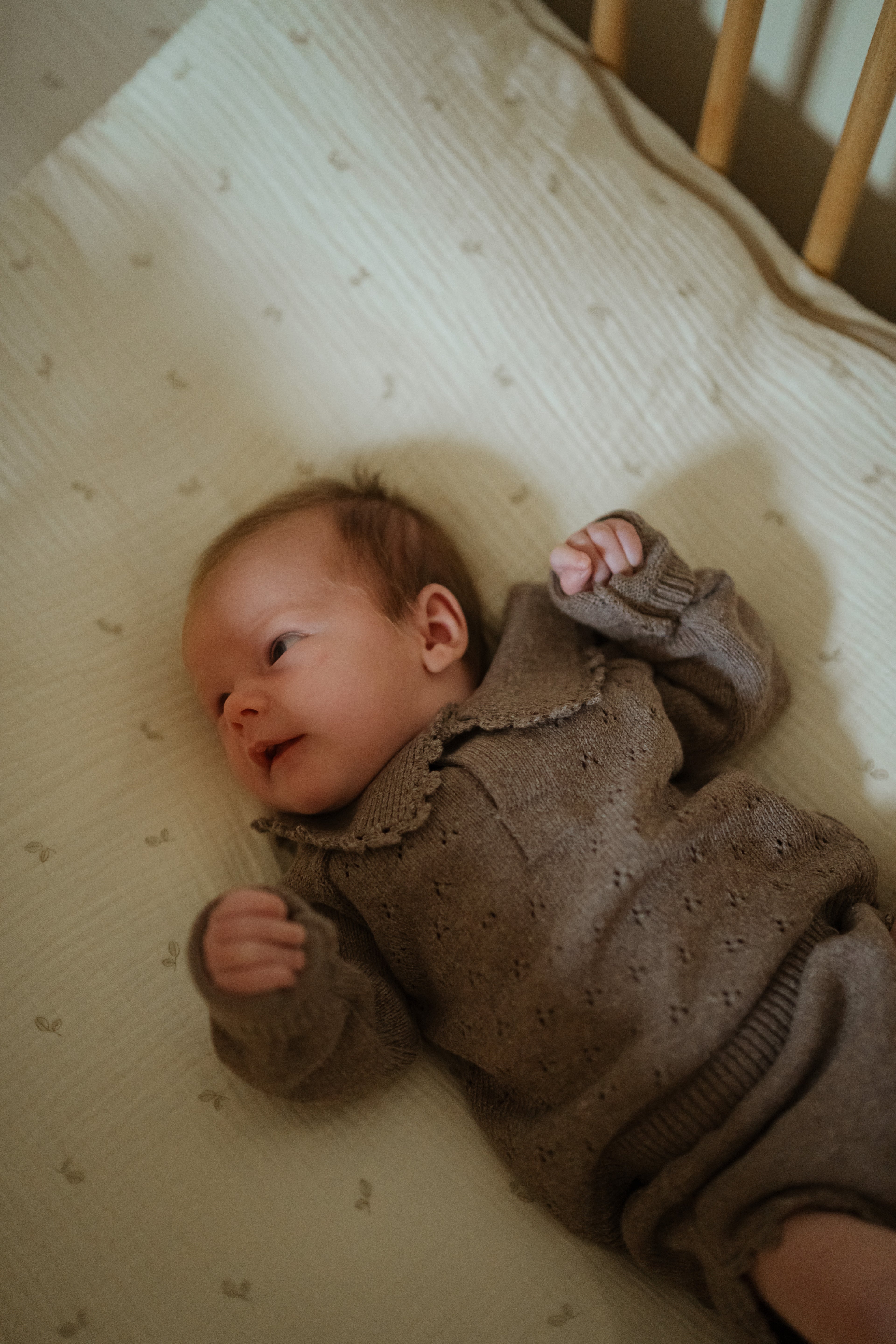 Sac à fond de berceau 70 x 140 en gaze olive