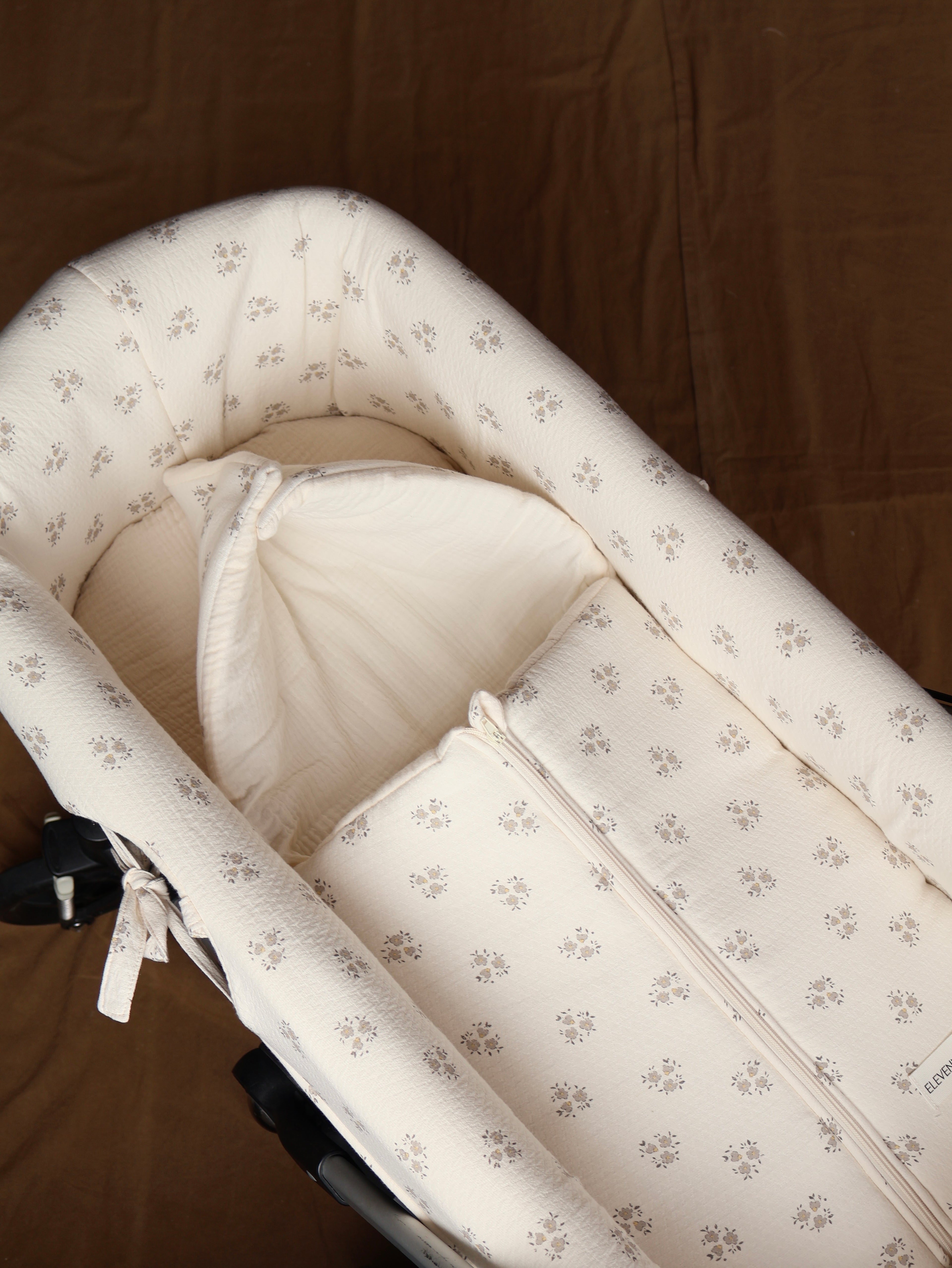 Saco Capazo Inti Gris + Gasa Cruda