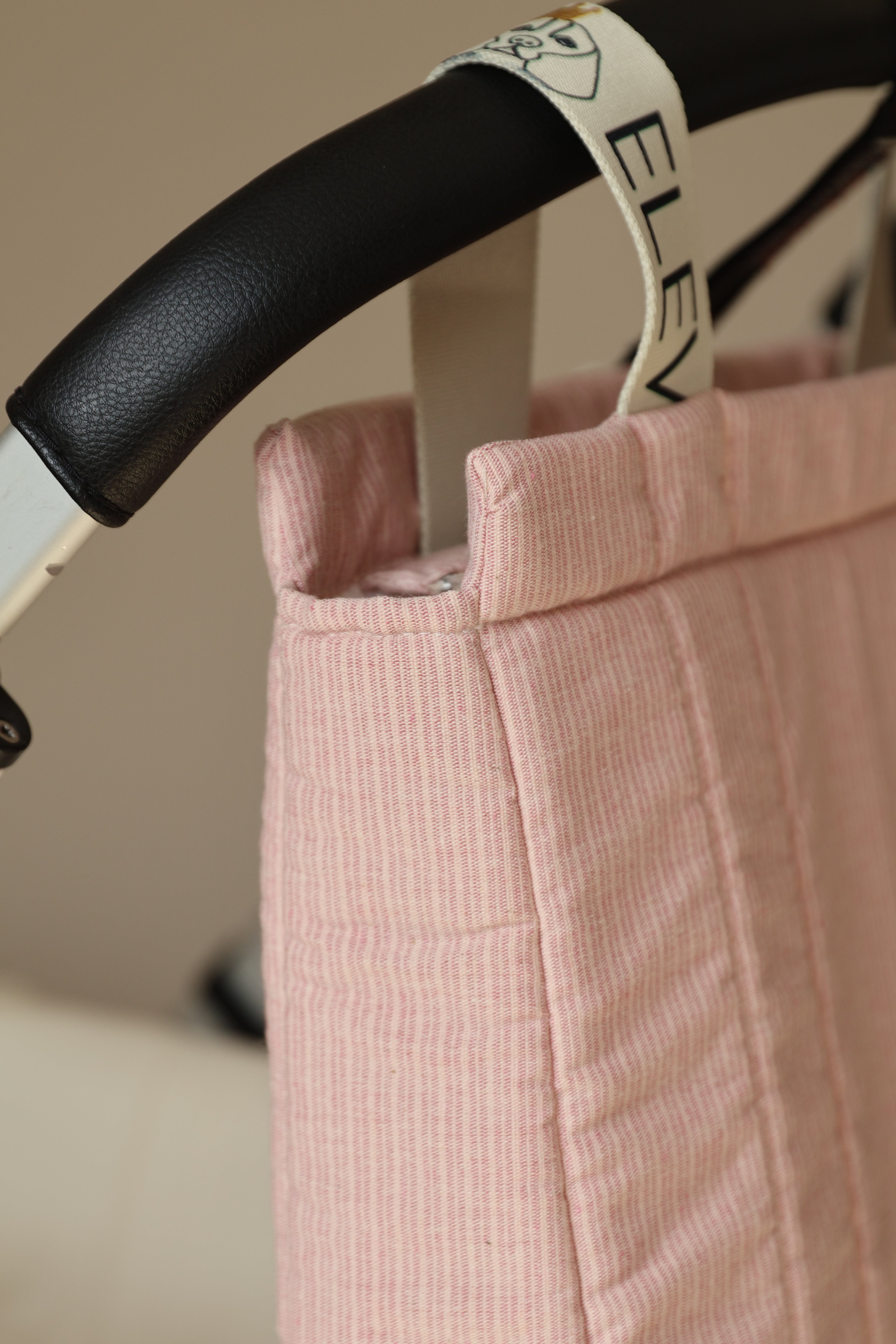 Bolso Big Mini Stripe Rosa