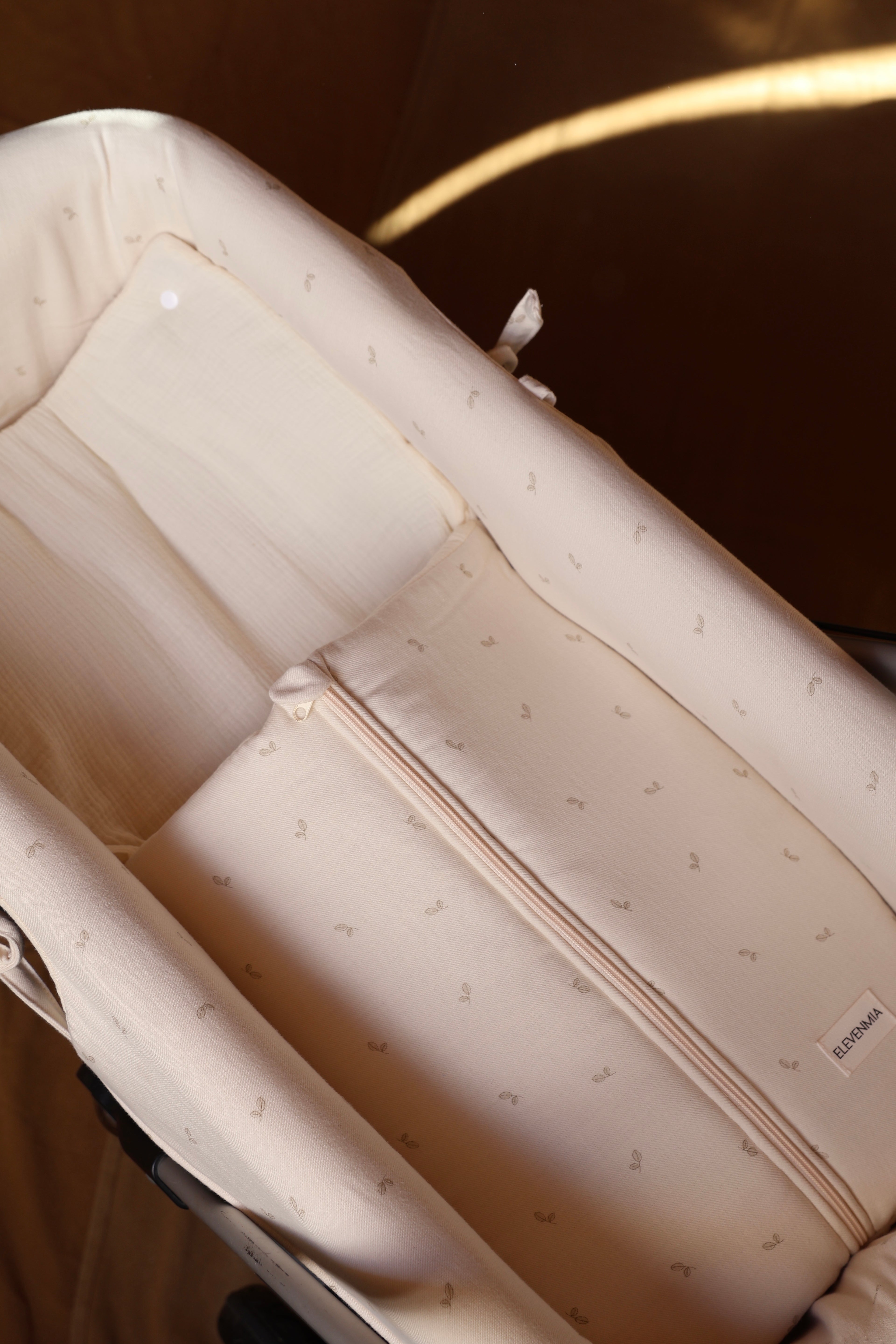 Saco Capazo Cello Oliva + Gasa Cruda