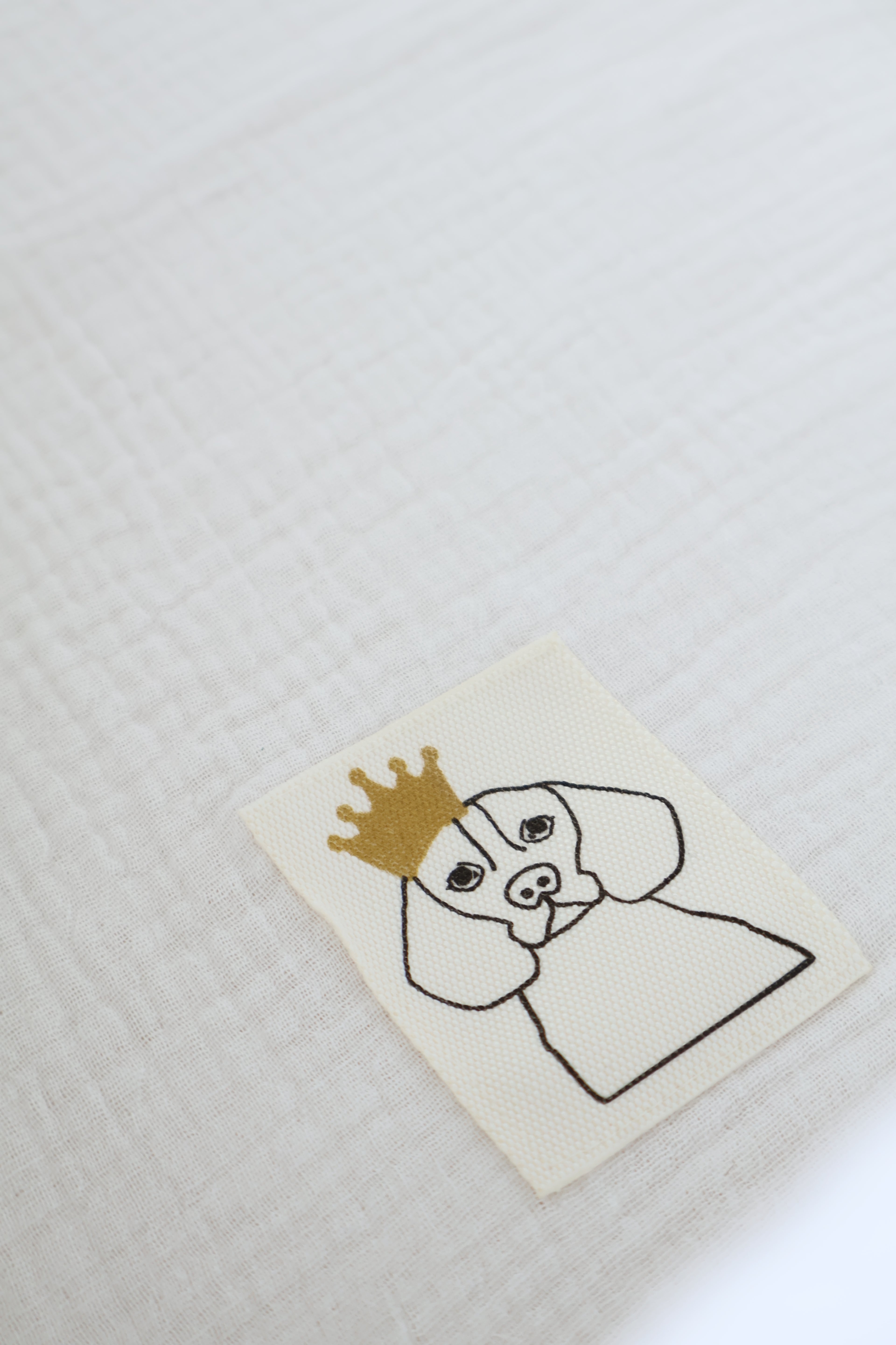 Drap de dessous en gaze blanche