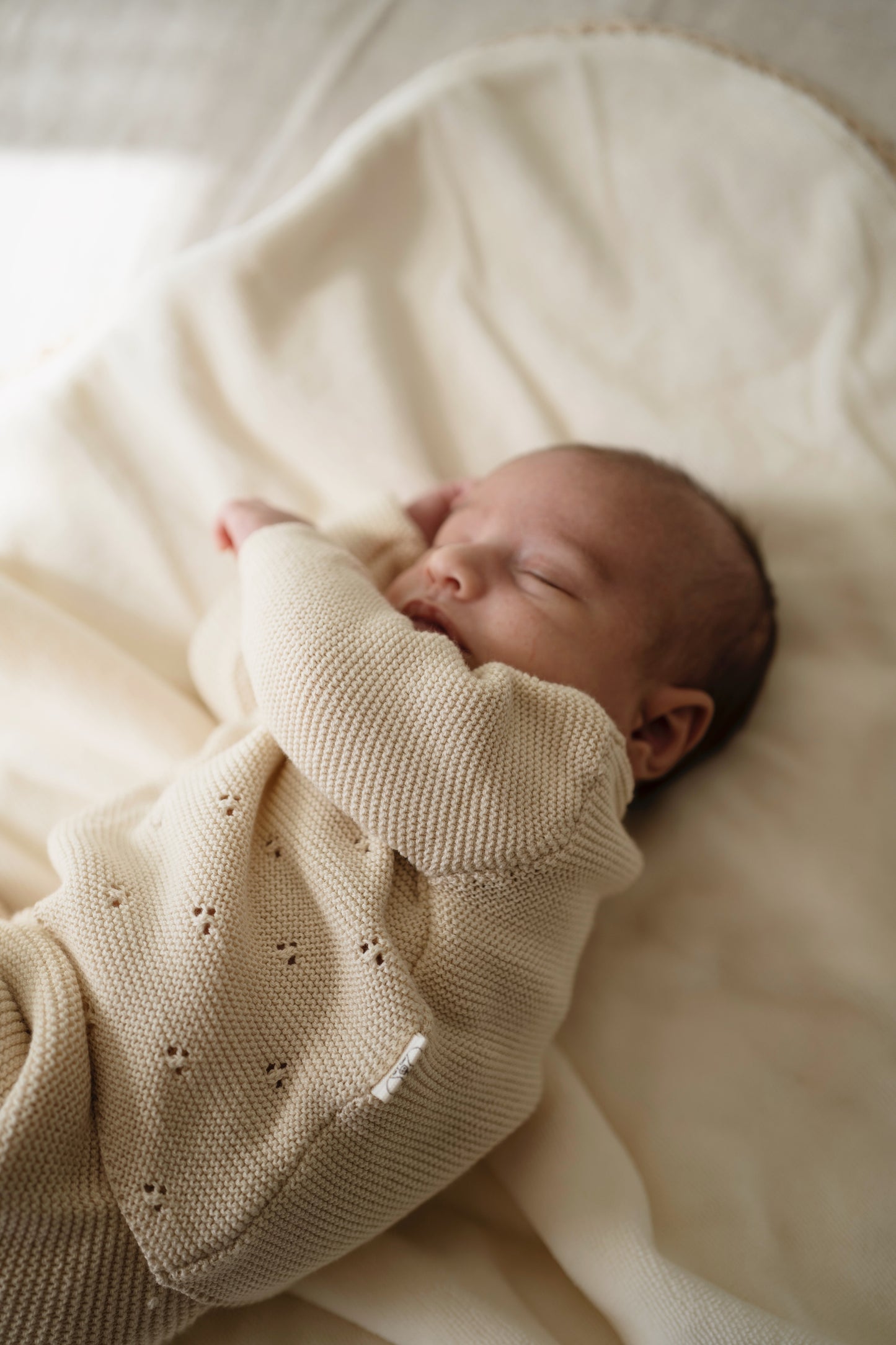 Conjunto Punto Tricot Beige