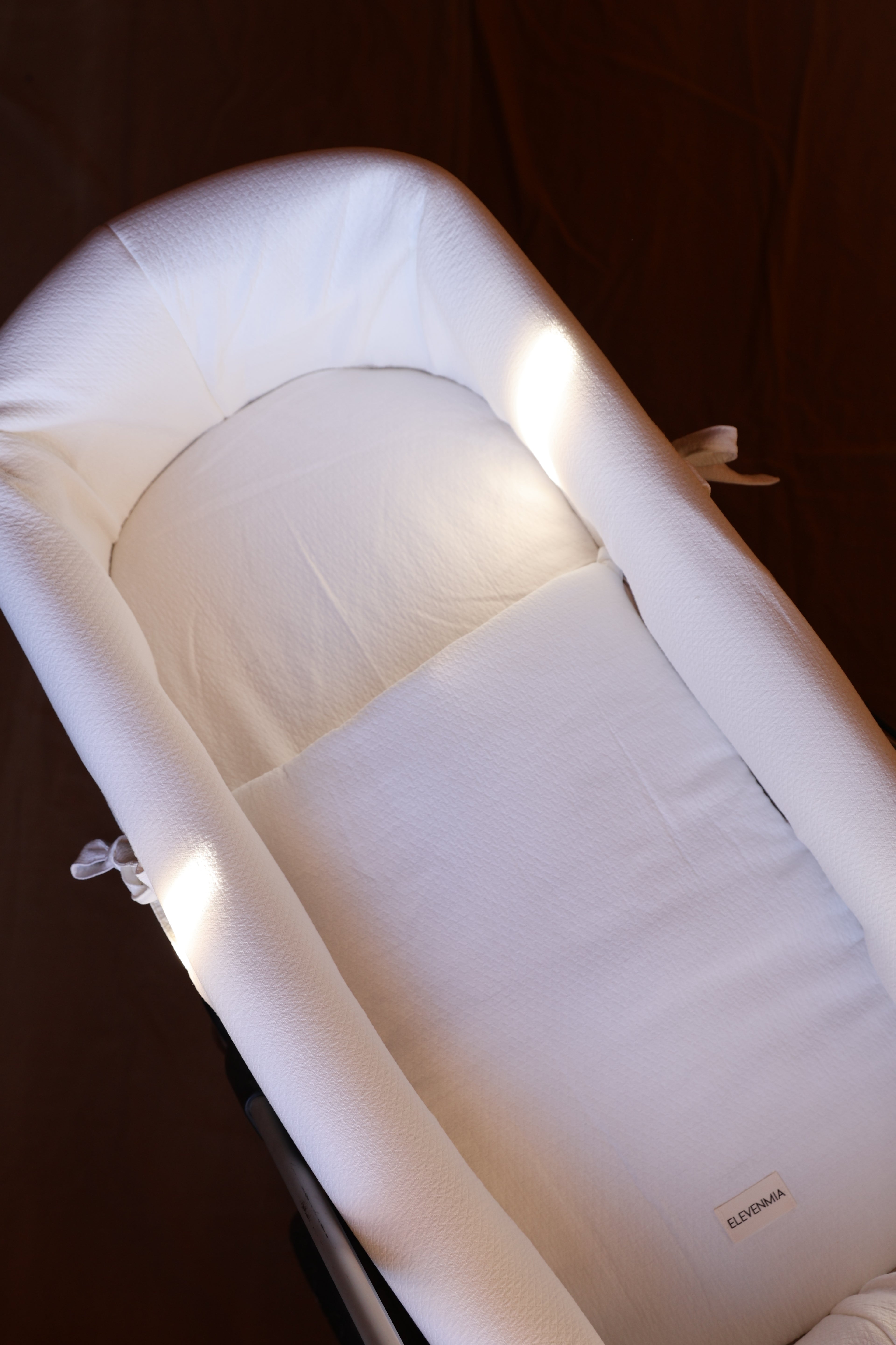 Vestidura Cochecito Dolby Blanco + Gasa Cruda Reversible
