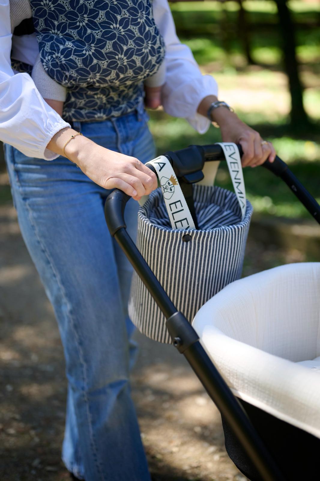 Bolso Mandana Apron Stripe Jean
