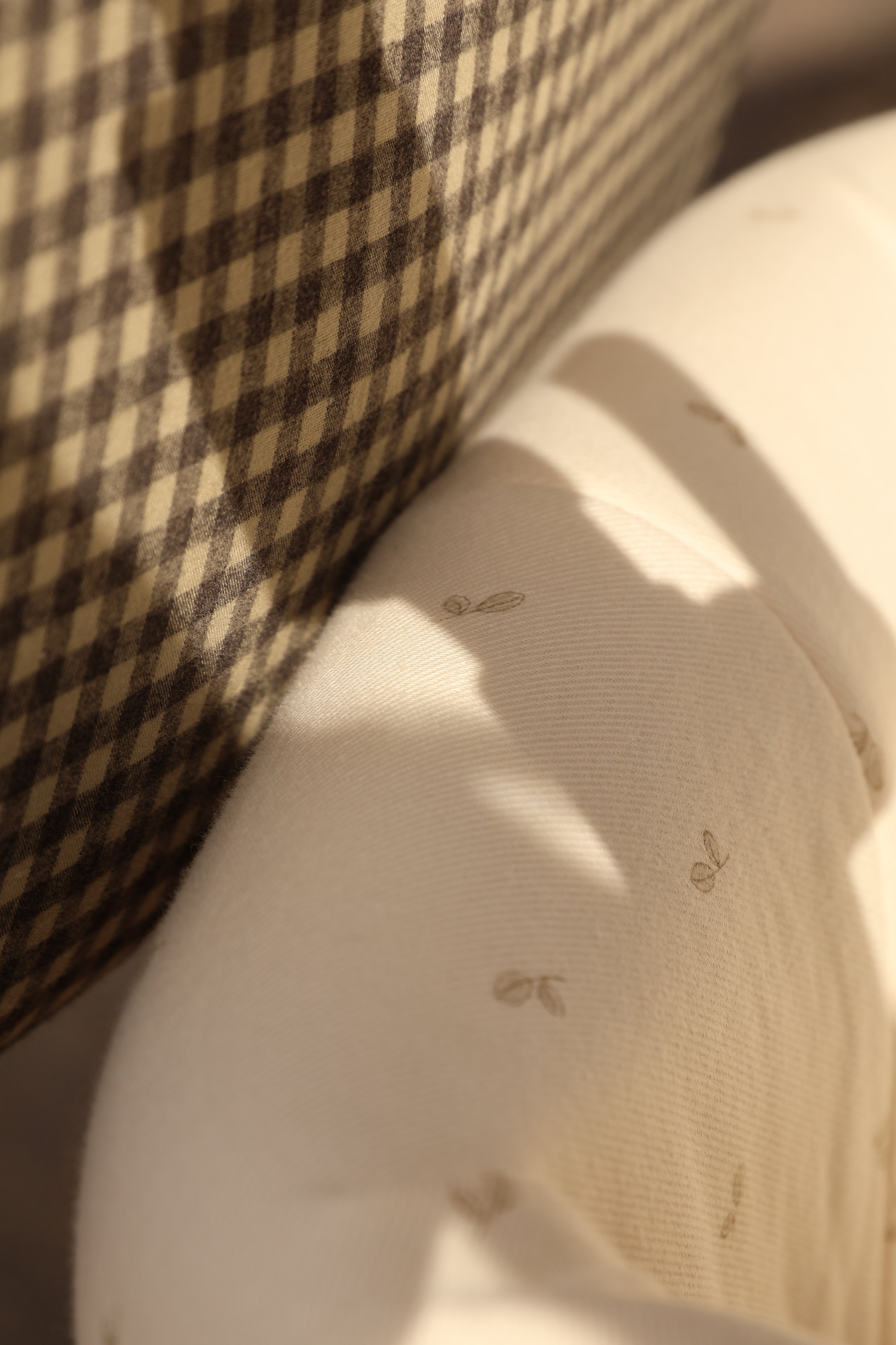 Vestidura Cochecito Cello Oliva + Gasa Cruda Reversible