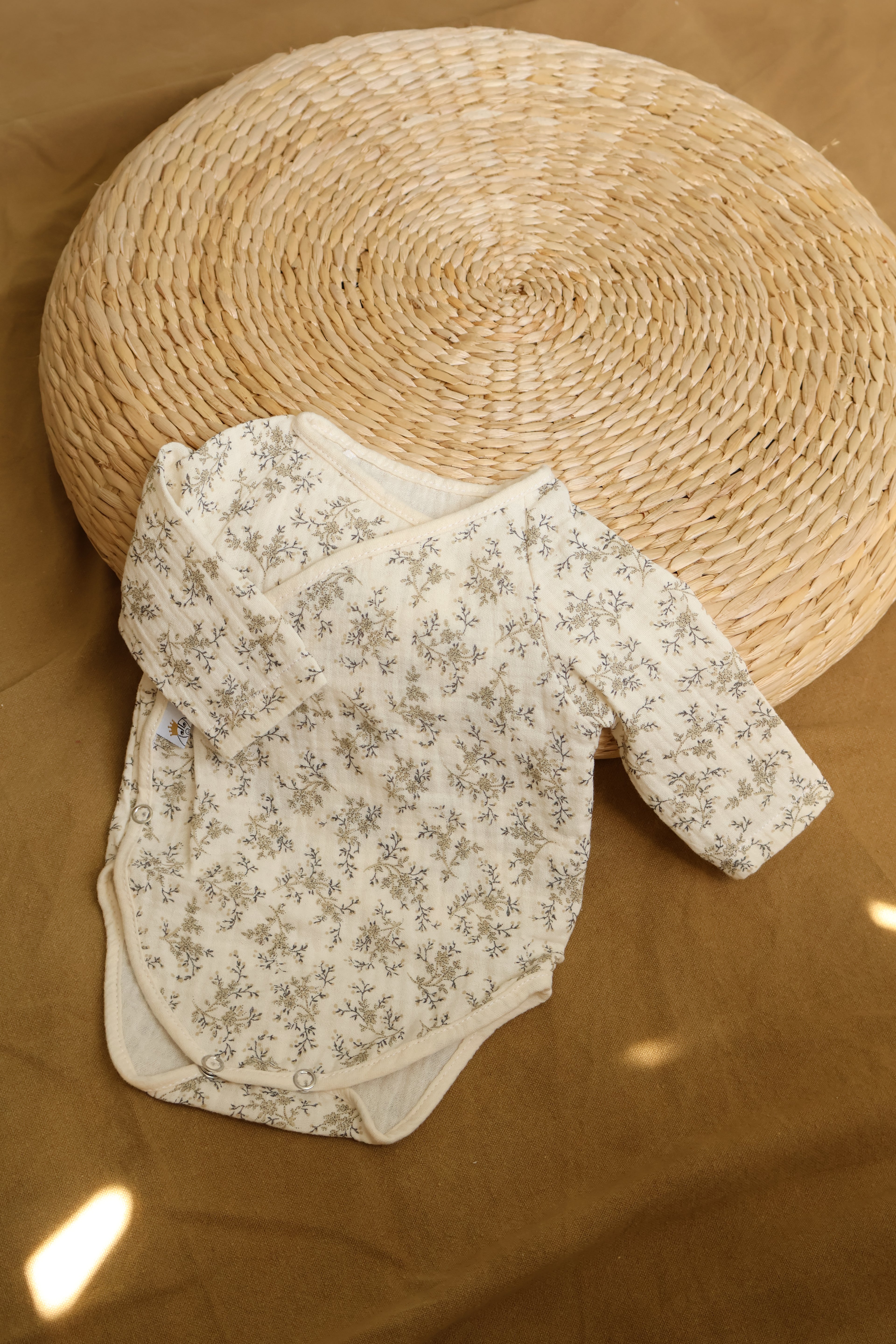 Body à manches longues en mousseline de soie Mine