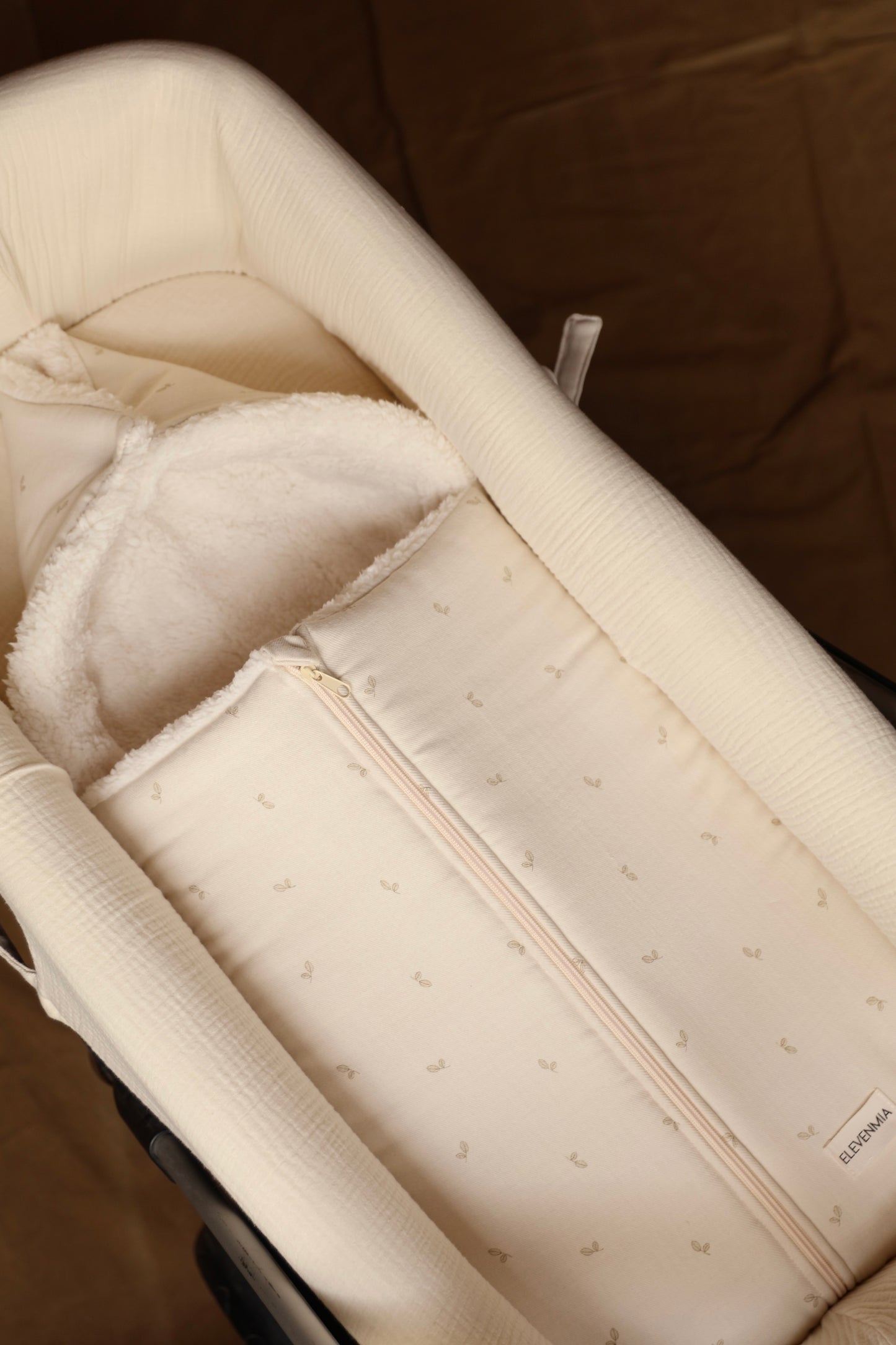 Saco Capazo Cello Oliva + Borreguito