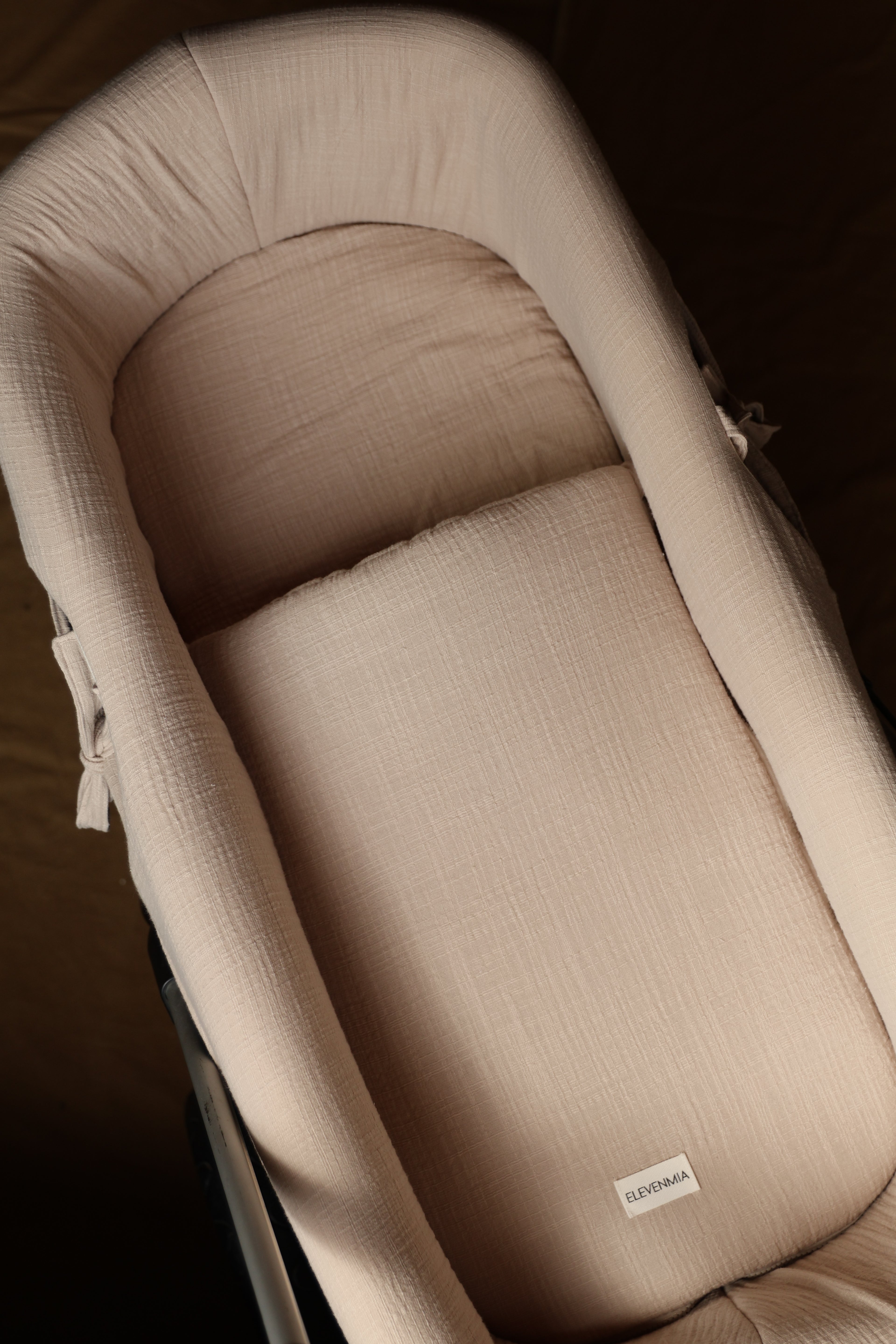 Saco Bajera Cochecito Gasa Rústica Arena