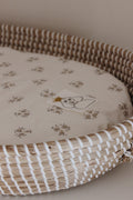 Housse de matelas à langer ovale Sia grise