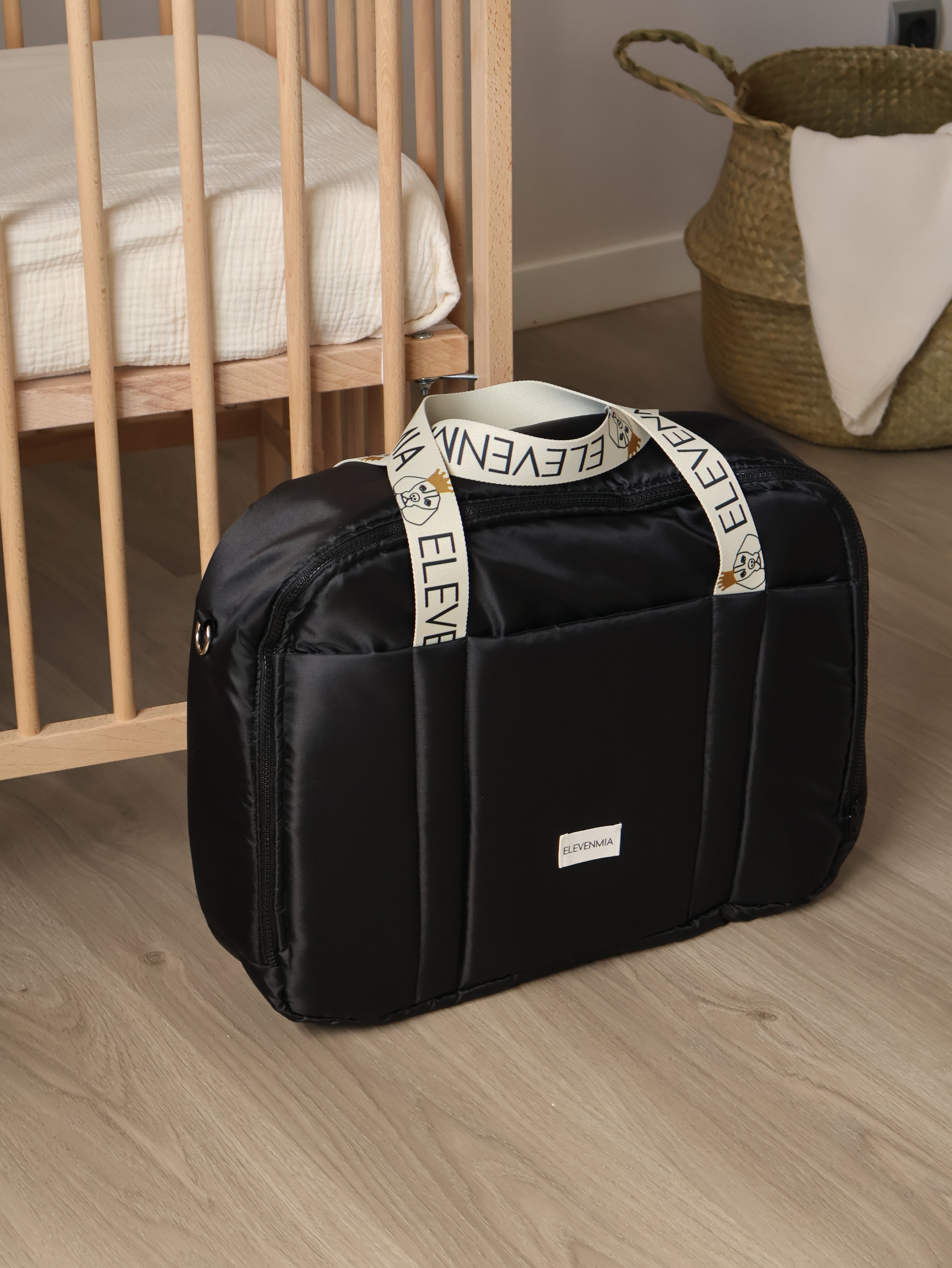 Maleta Maternal Technic Negro Impermeable