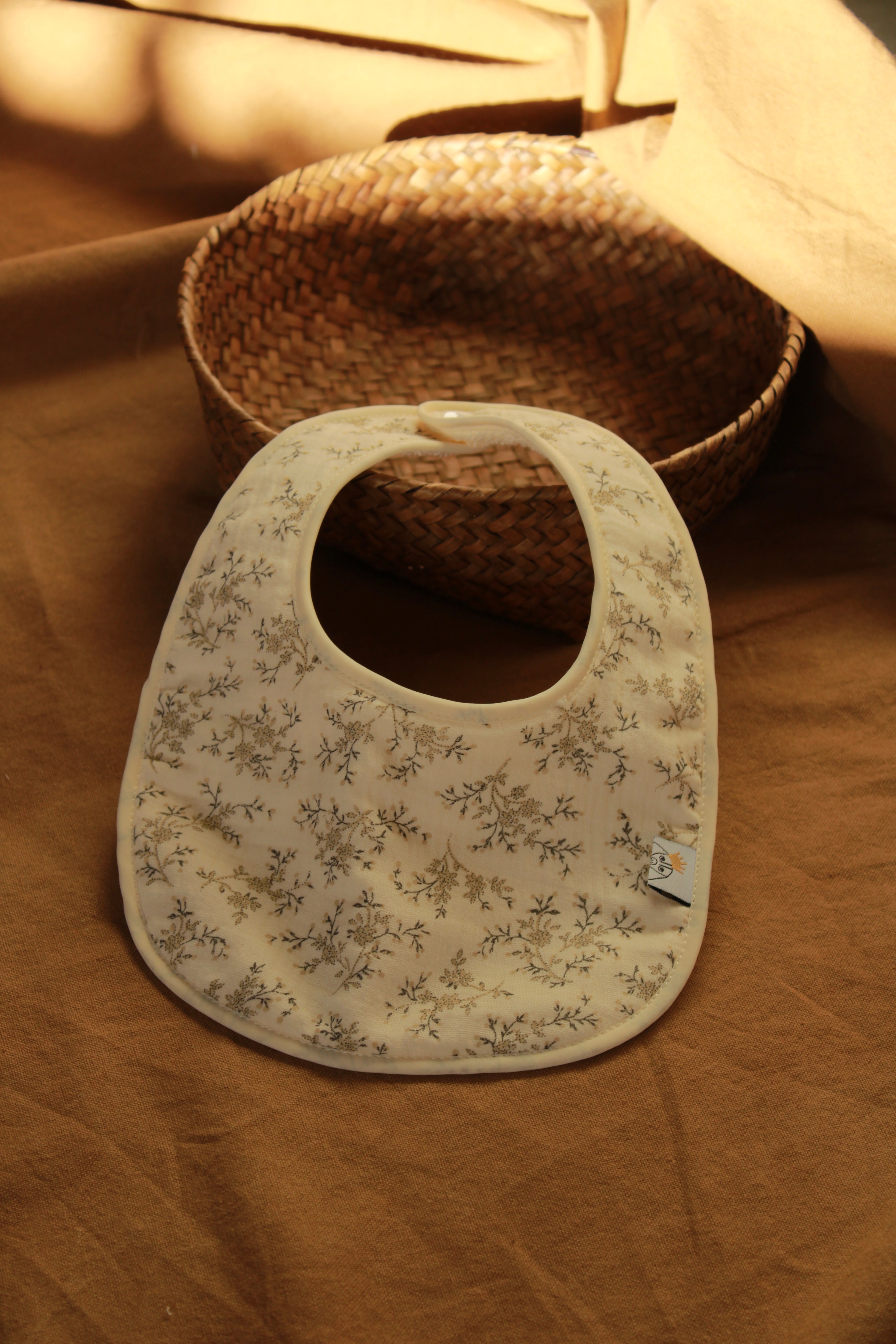 Mon bavoir en gaze + tissu éponge