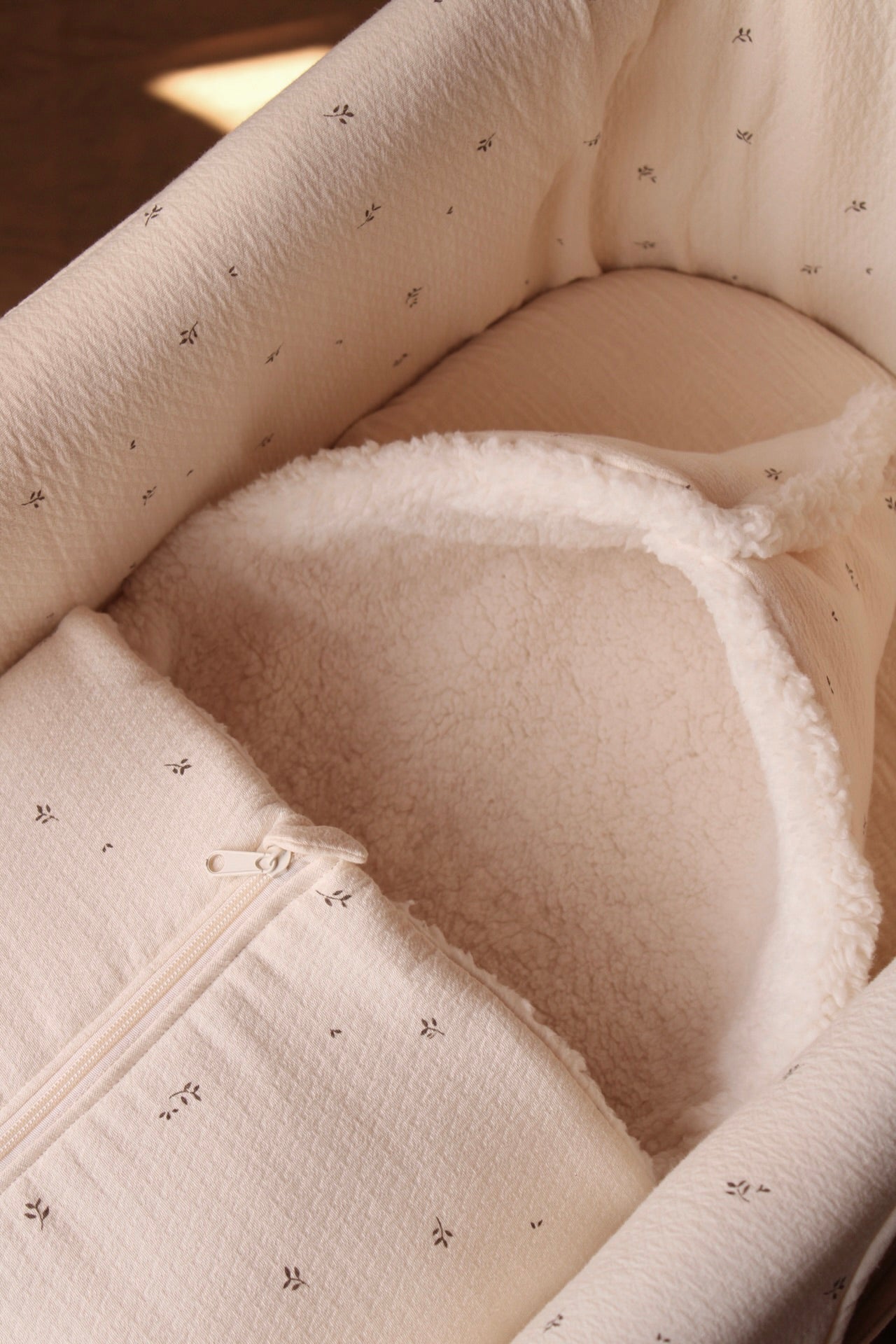 Saco Capazo Nature Estampado + Borreguito